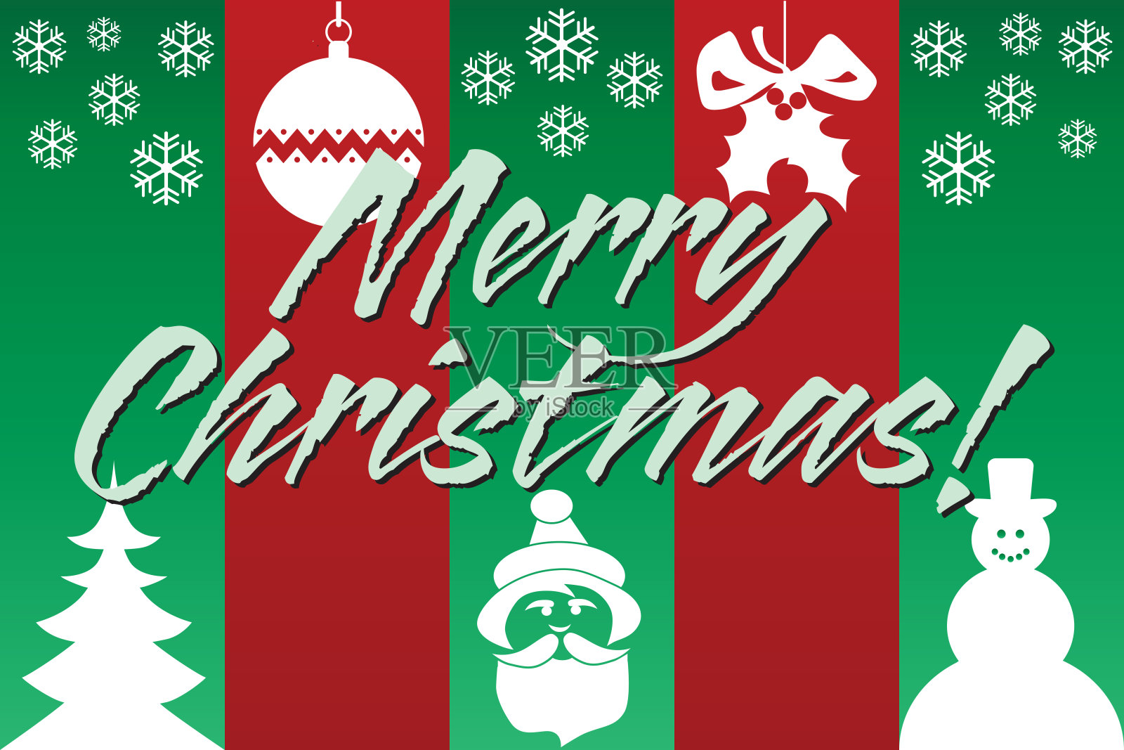 丰富多彩的圣诞背景插画图片素材