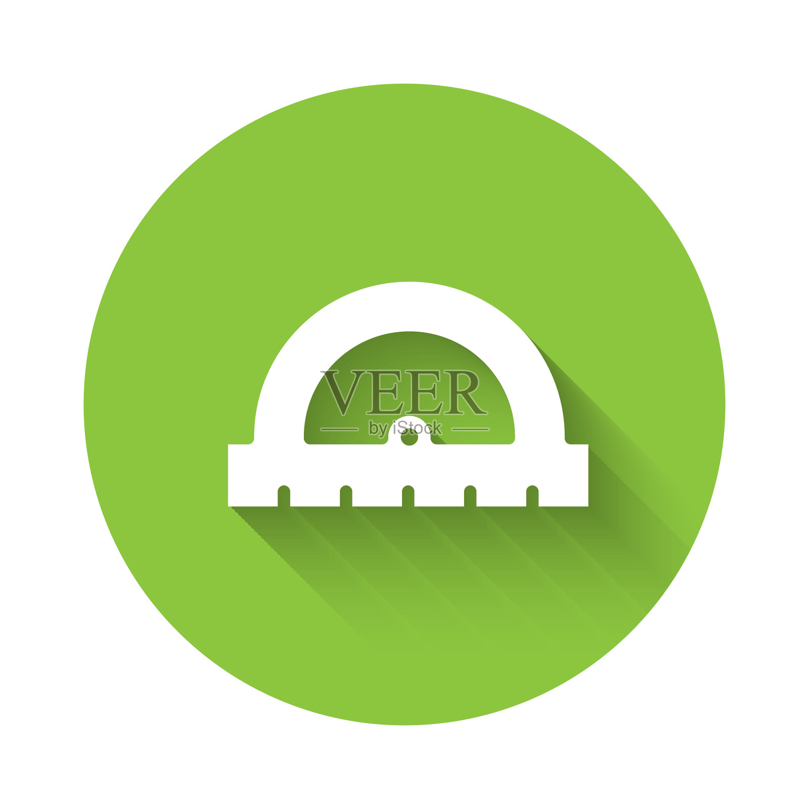 白色量角器网格测量度图标插画图片素材