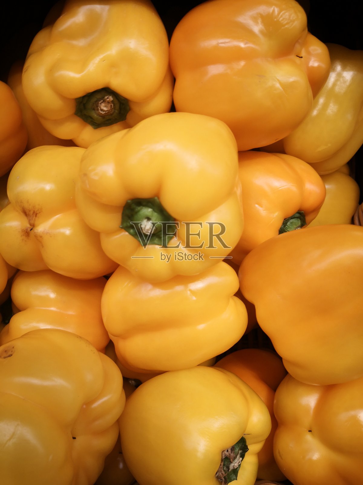 黄甜椒。照片摄影图片