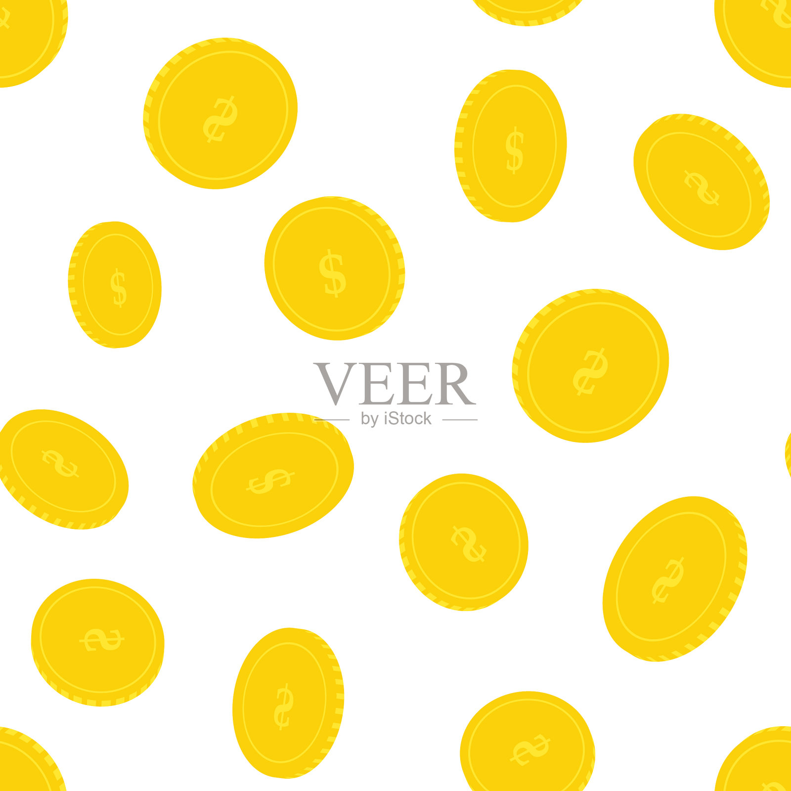 金币背景货币插画图片素材