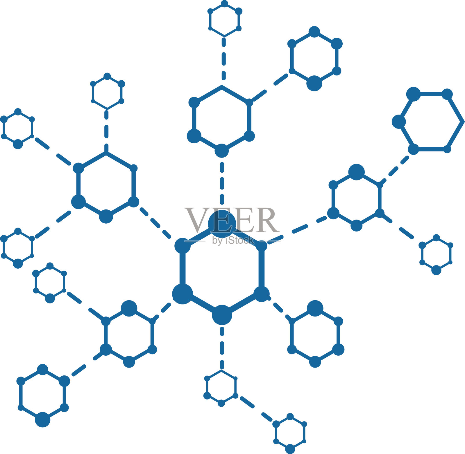 抽象背景物质和分子设计元素图片