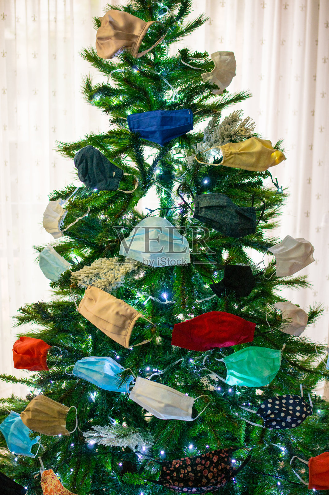 圣诞节和疫情照片摄影图片