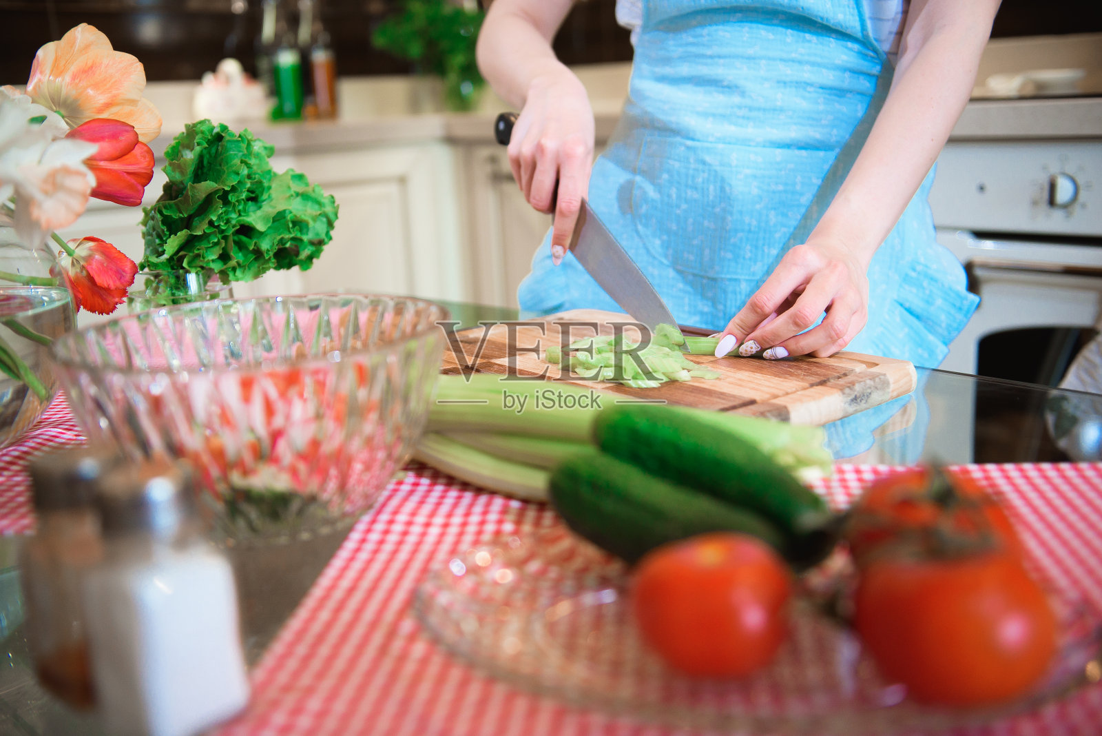 健康食品。素食沙拉。饮食。节食的概念。照片摄影图片