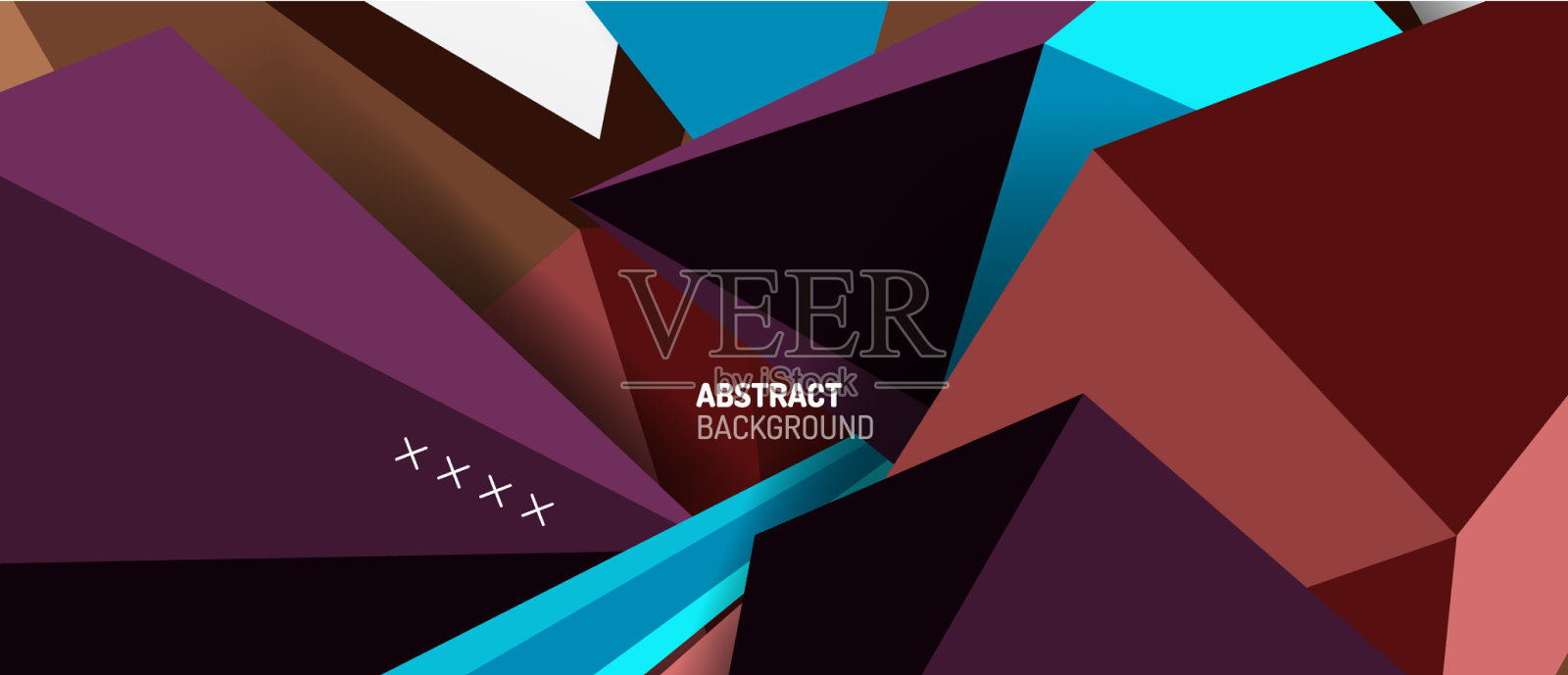 时尚简单的三角形抽象背景插画图片素材