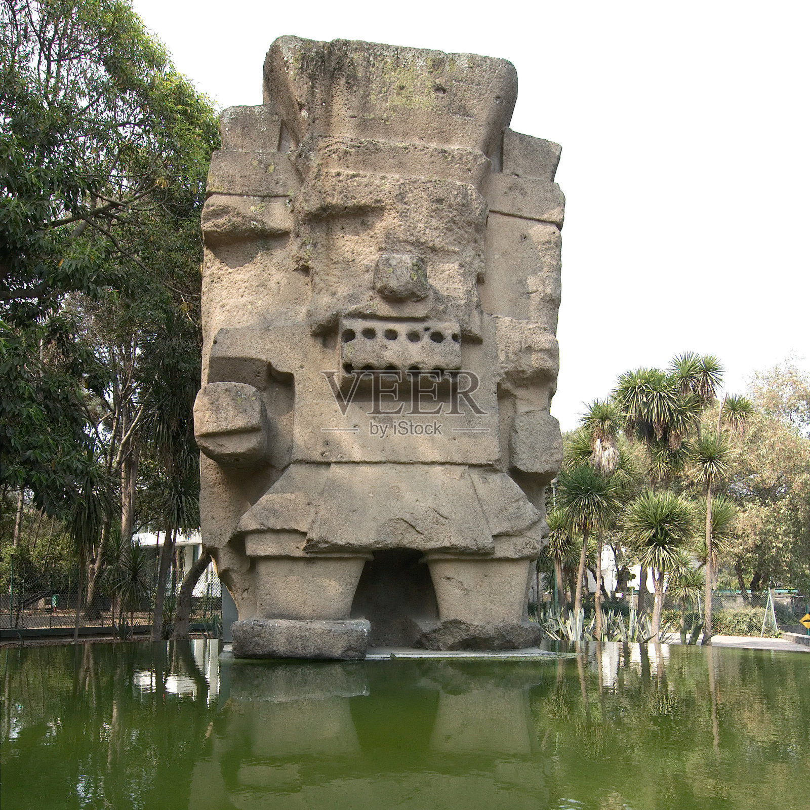 墨西哥的阿兹特克废墟照片摄影图片