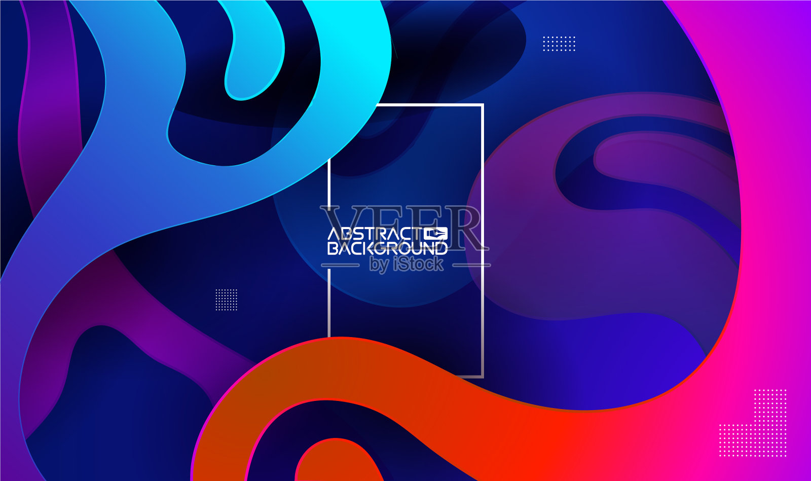 五彩缤纷的网站背景剪纸插画图片素材