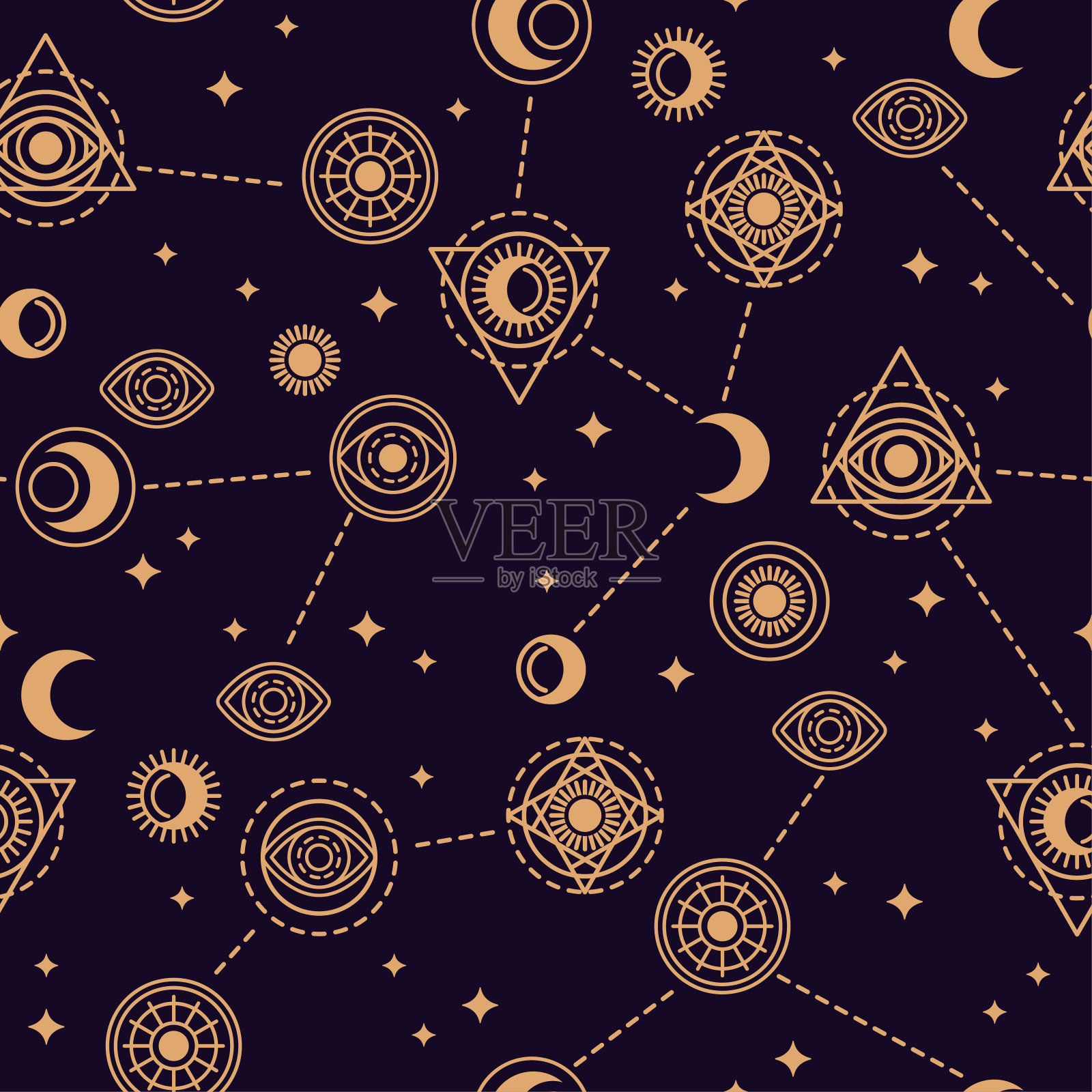 暗夜模式插画图片素材