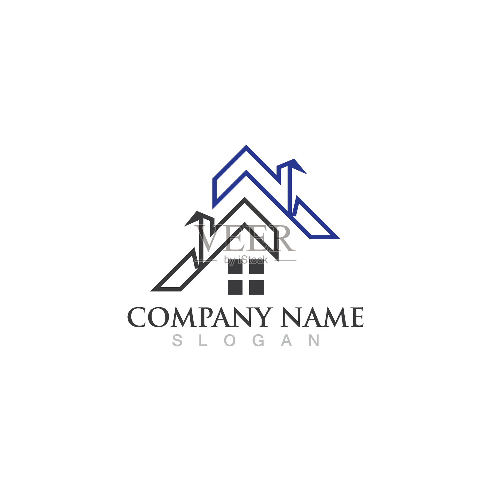 家居和建筑的标志和象征形象插画图片素材