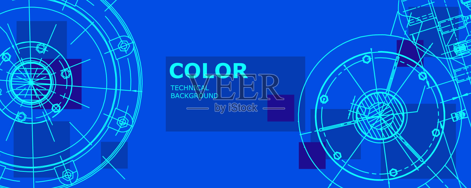 机械工程制图。抽象的画插画图片素材