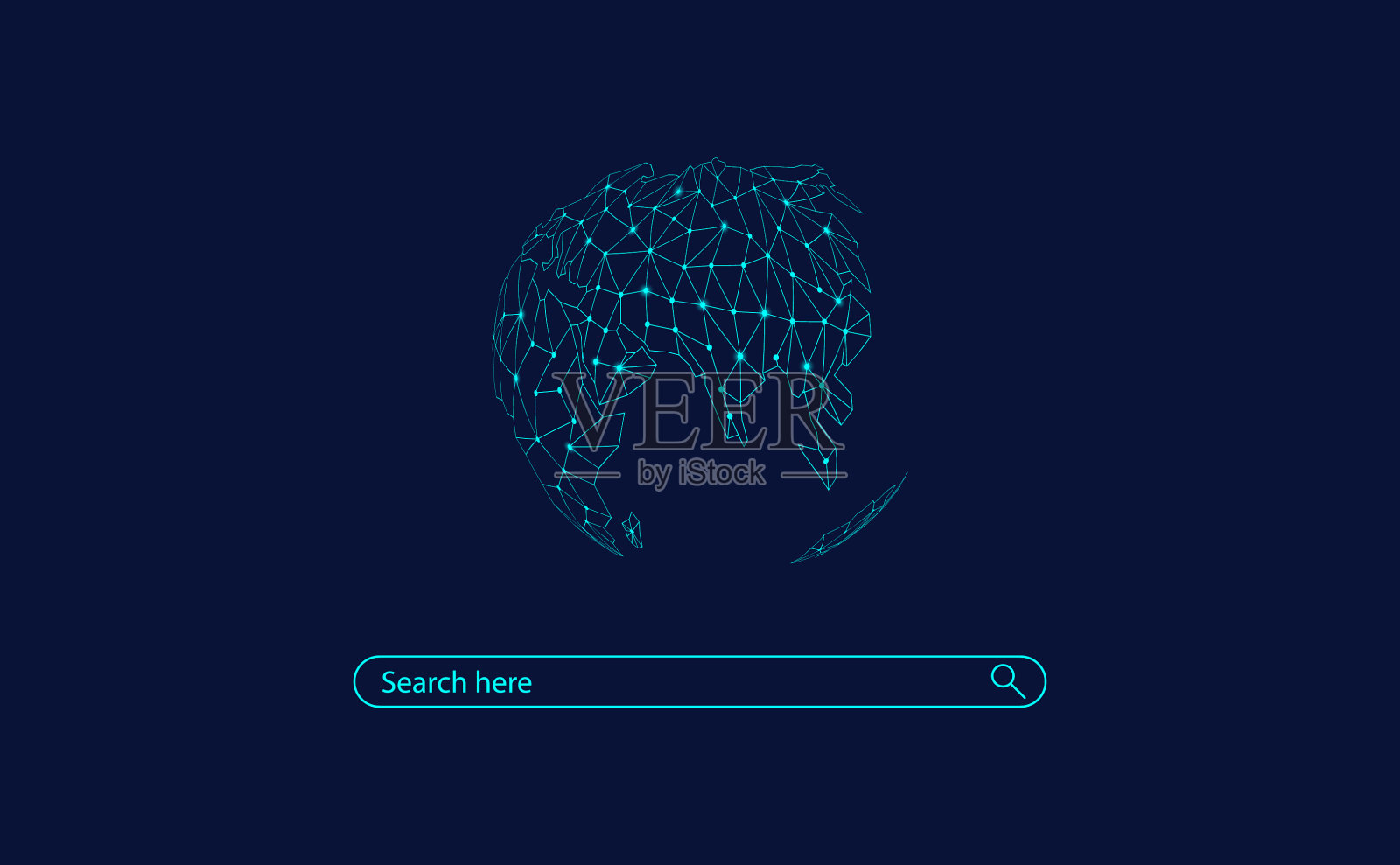 全球网络搜索栏背景插画图片素材
