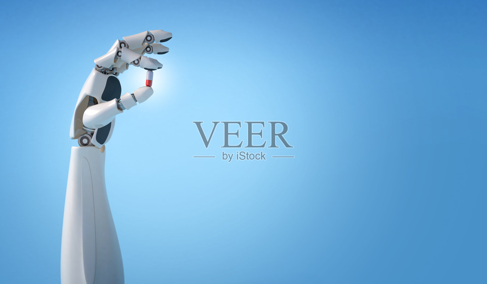 绘制机械臂的图像。照片摄影图片