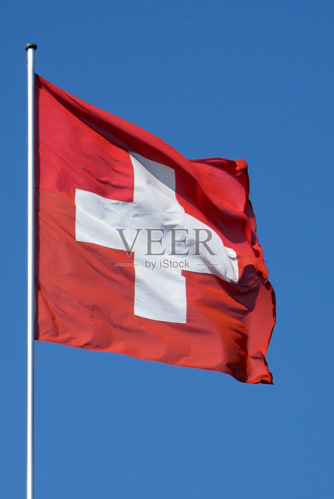 瑞士国旗。照片摄影图片