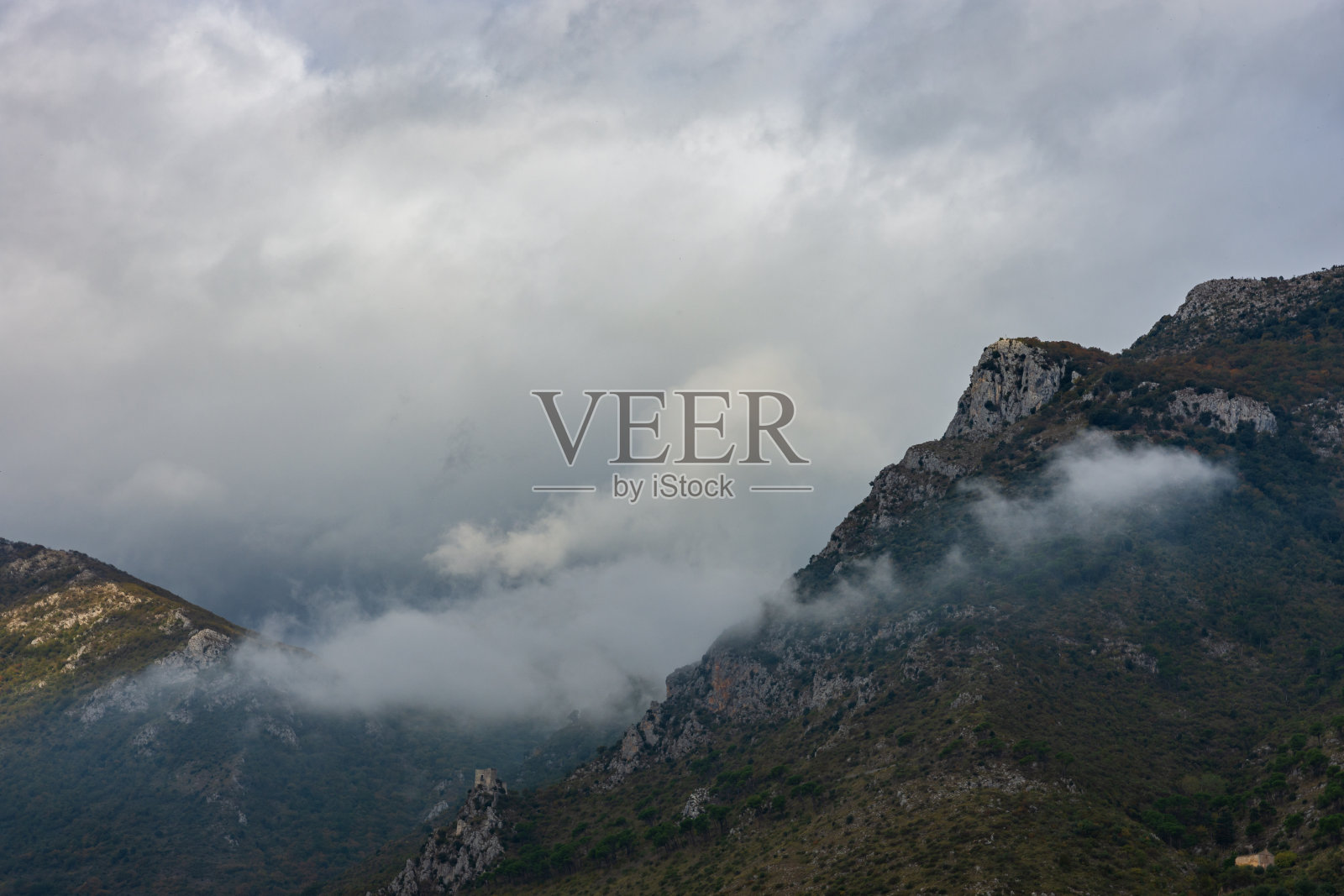 山对天俯视照片摄影图片