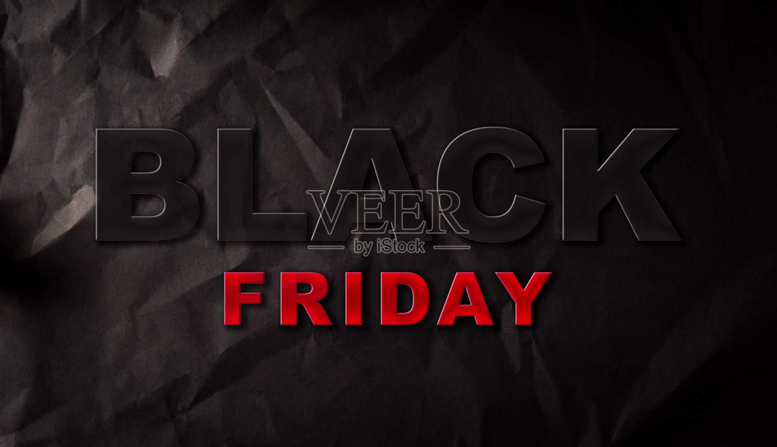 黑色星期五销售。黑色背景的横幅，海报，标志。销售、清关和折扣的概念。插画图片素材