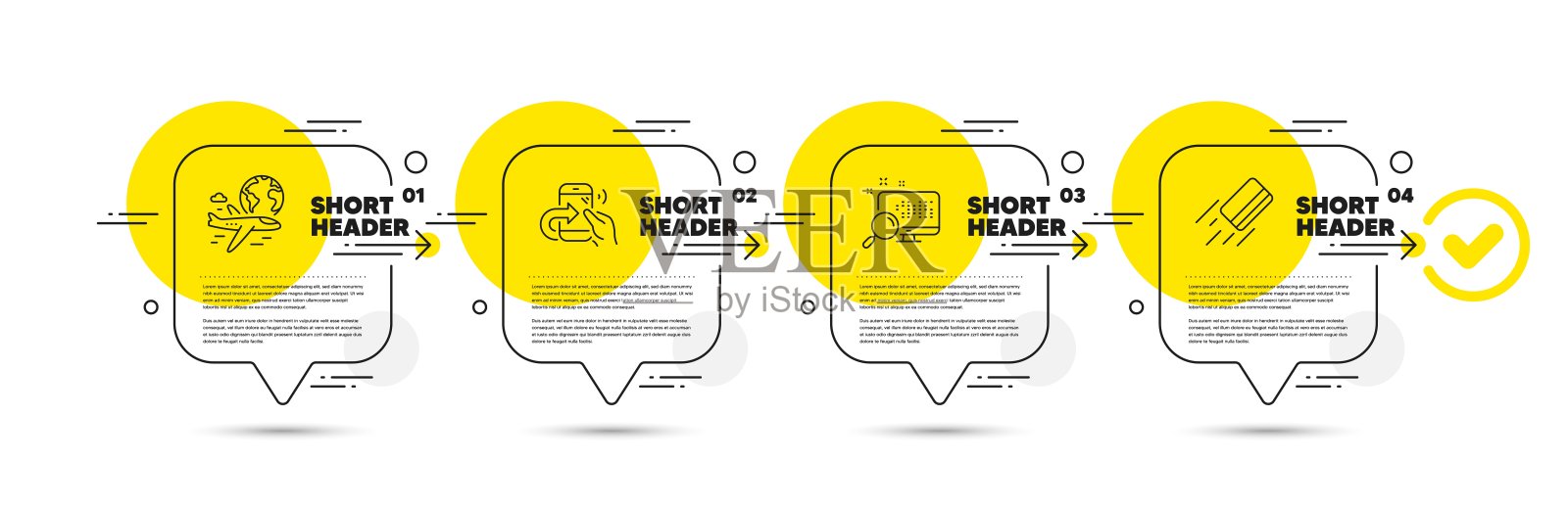 搜索，共享呼叫和国际航班图标设置。信用卡签名。查找文件，电话支持，天空旅行。向量插画图片素材