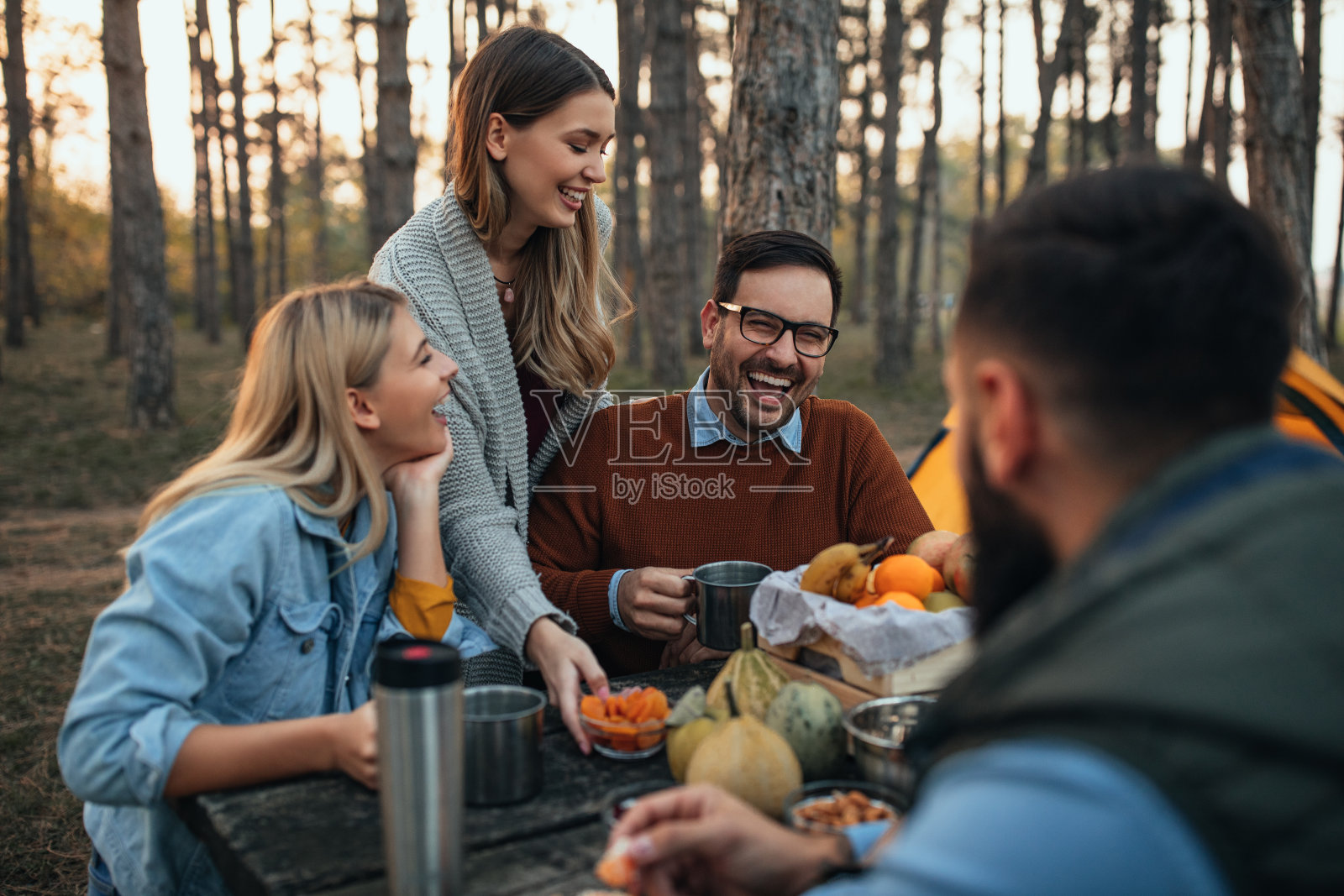 没有什么比和朋友一起野餐更好的了照片摄影图片