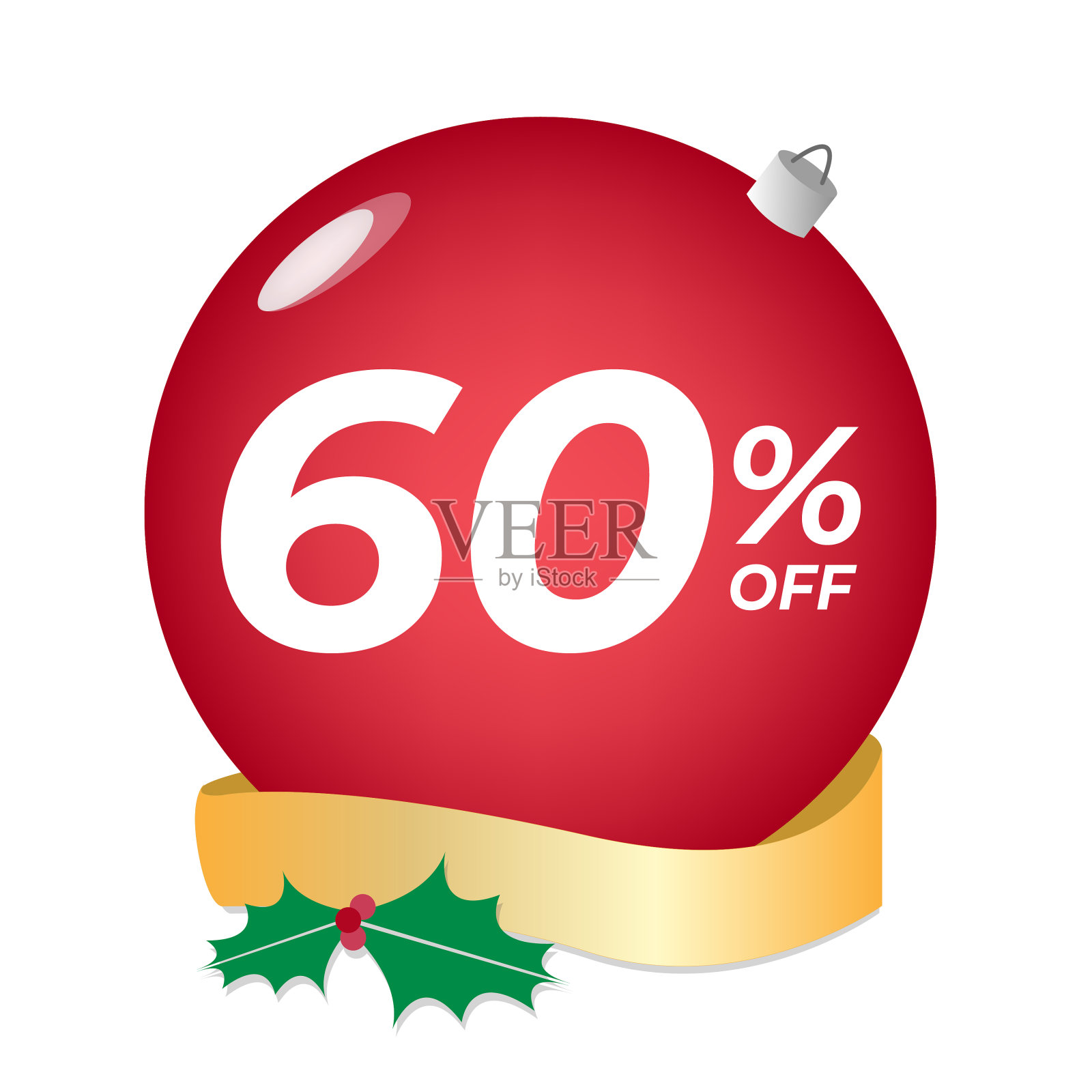 圣诞特卖，打六折。设计元素图片