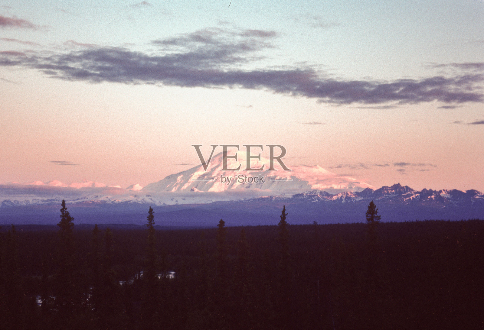 阿拉斯加-山福德远摄视图- 1997照片摄影图片