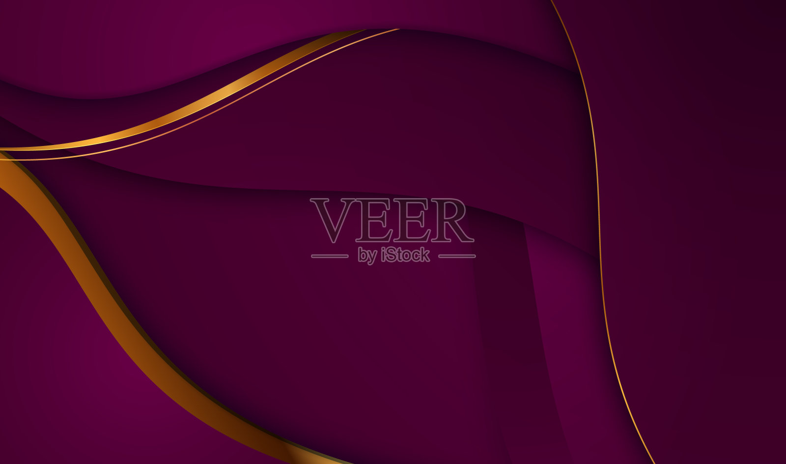 纸切割豪华黄金背景金属质感3d抽象现代插画图片素材