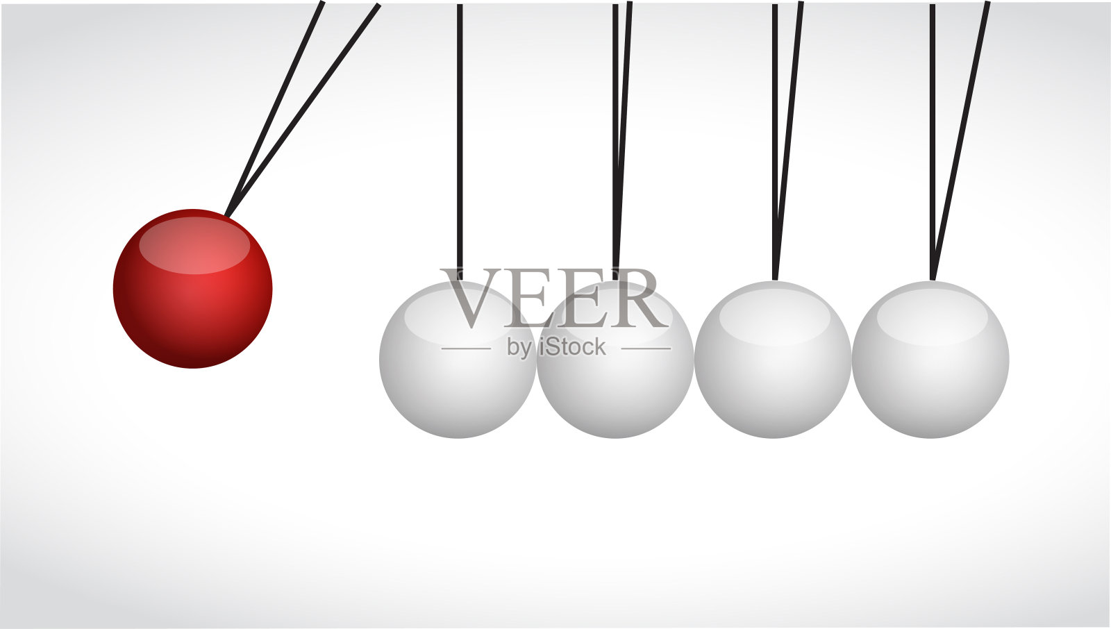 球体球互相碰撞的插图插画图片素材