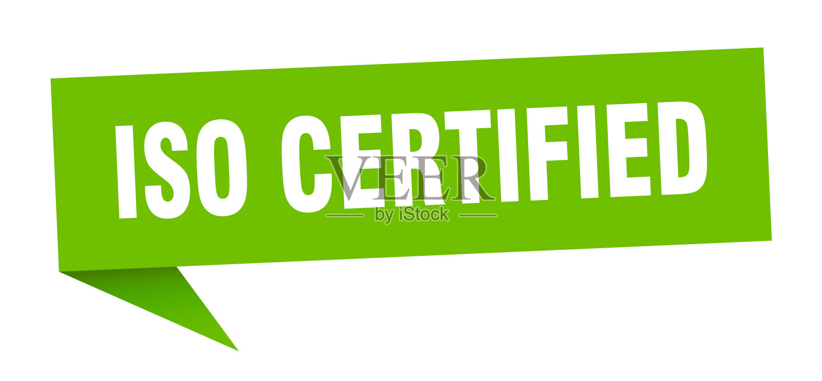 Iso认证横幅Iso认证语音气泡设计元素图片