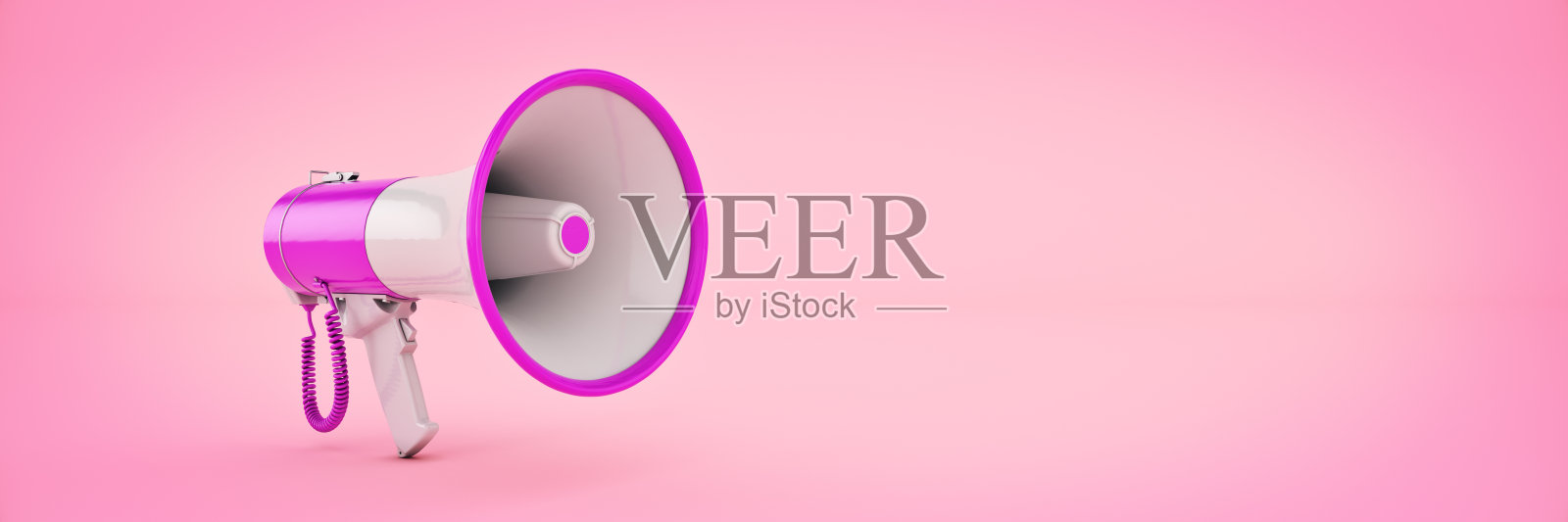 扩音器隔离，注意概念公告。三维渲染照片摄影图片