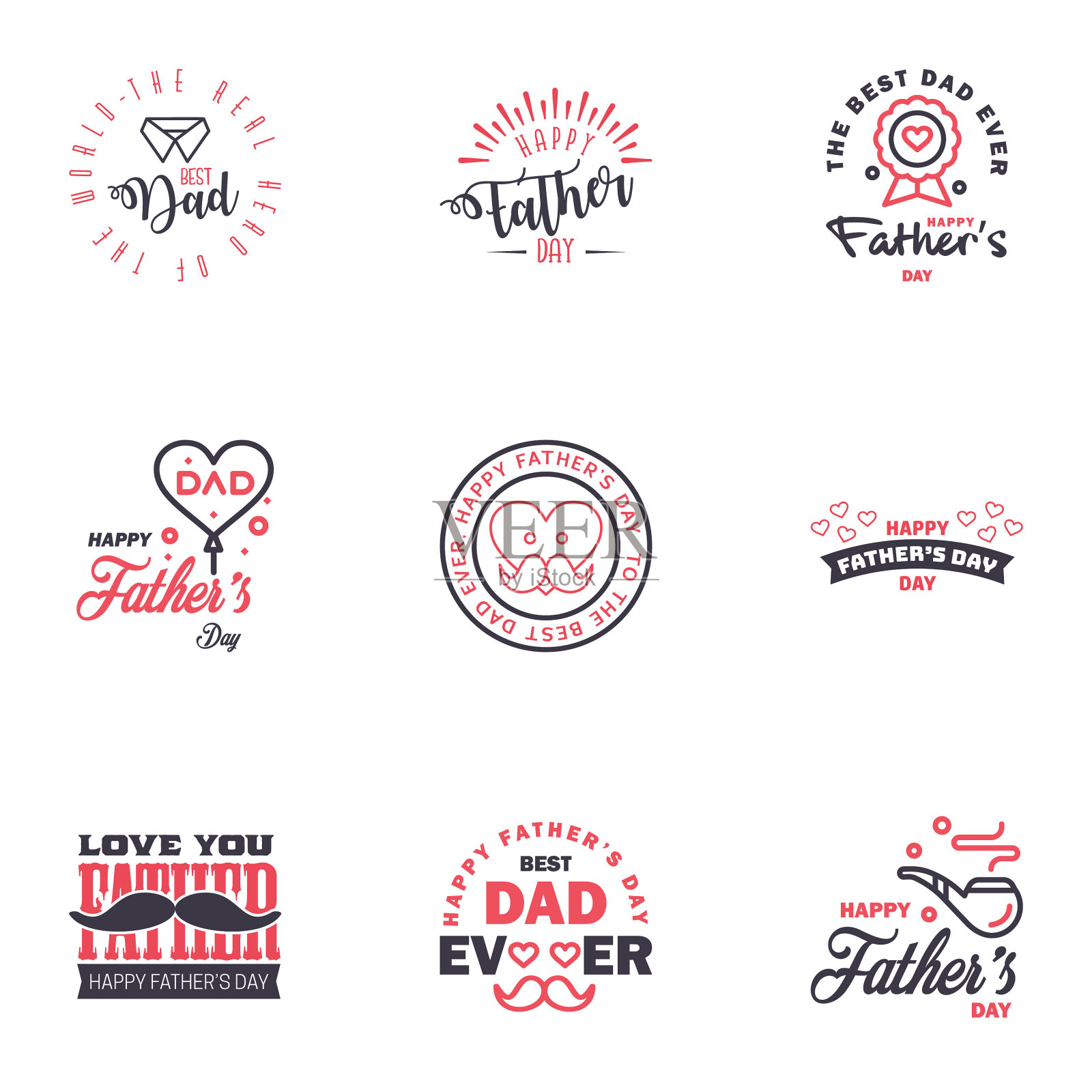 祝您父亲节快乐插画图片素材