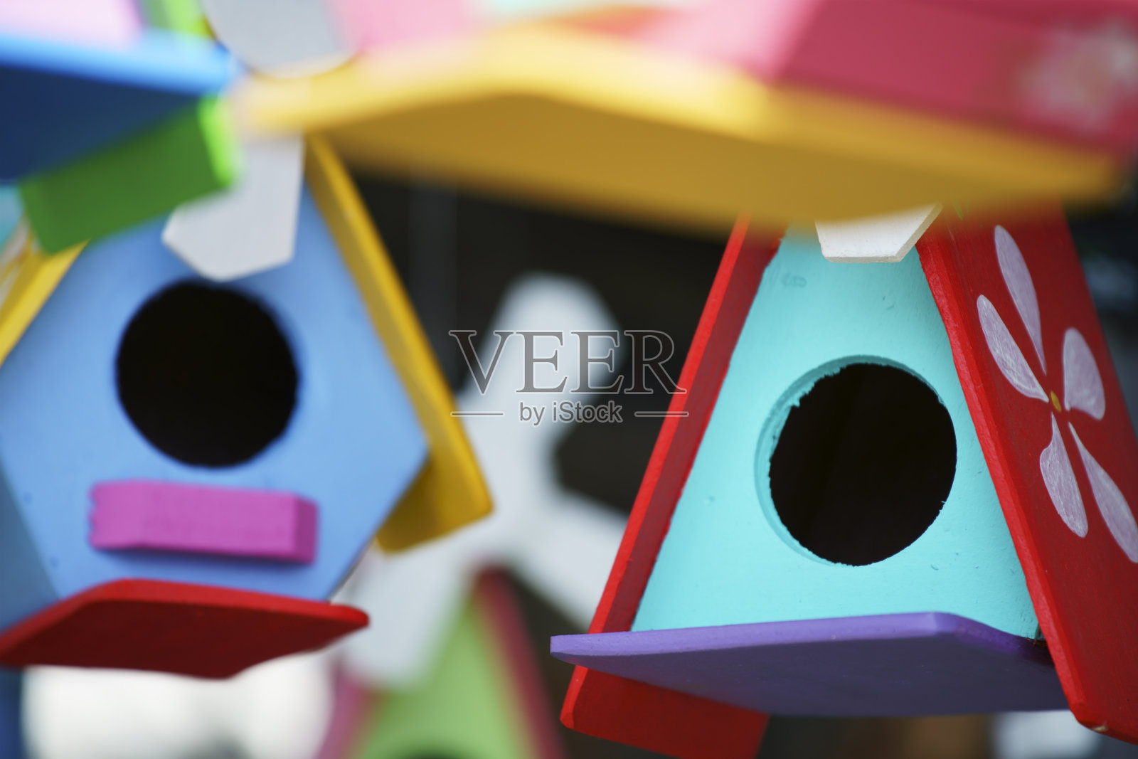 木制鸟屋照片摄影图片