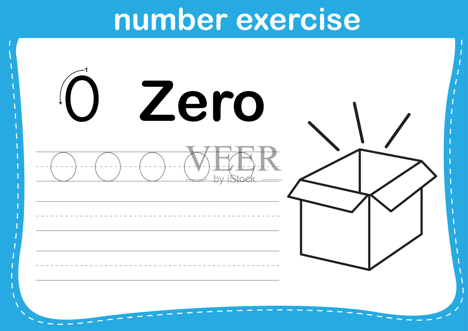 用漫画填色书做数字练习插画图片素材