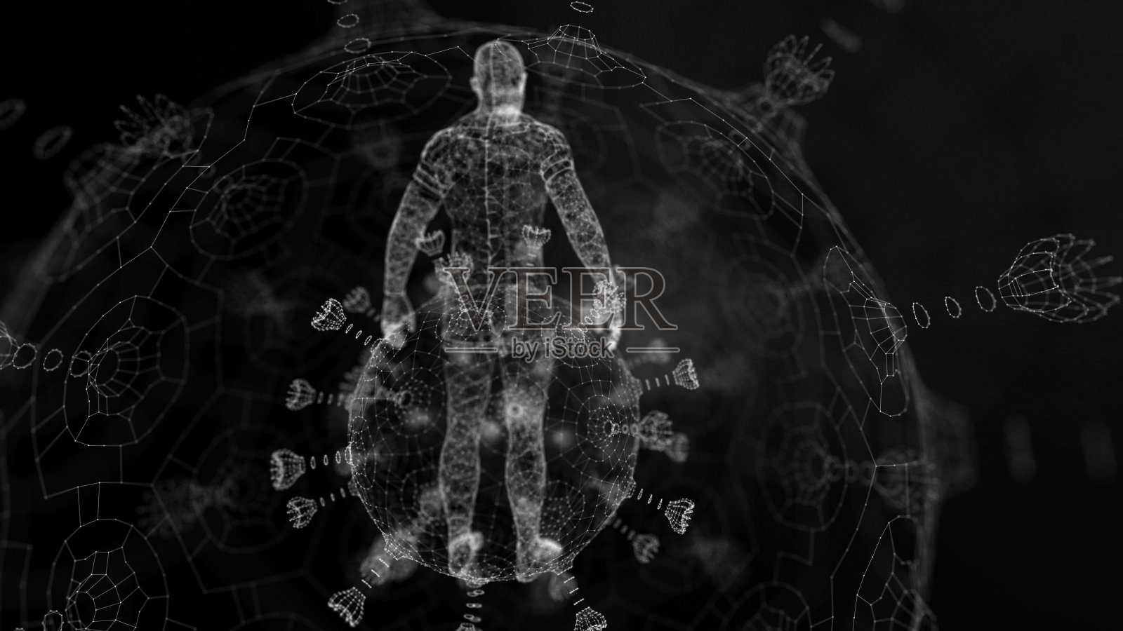 病毒照片摄影图片