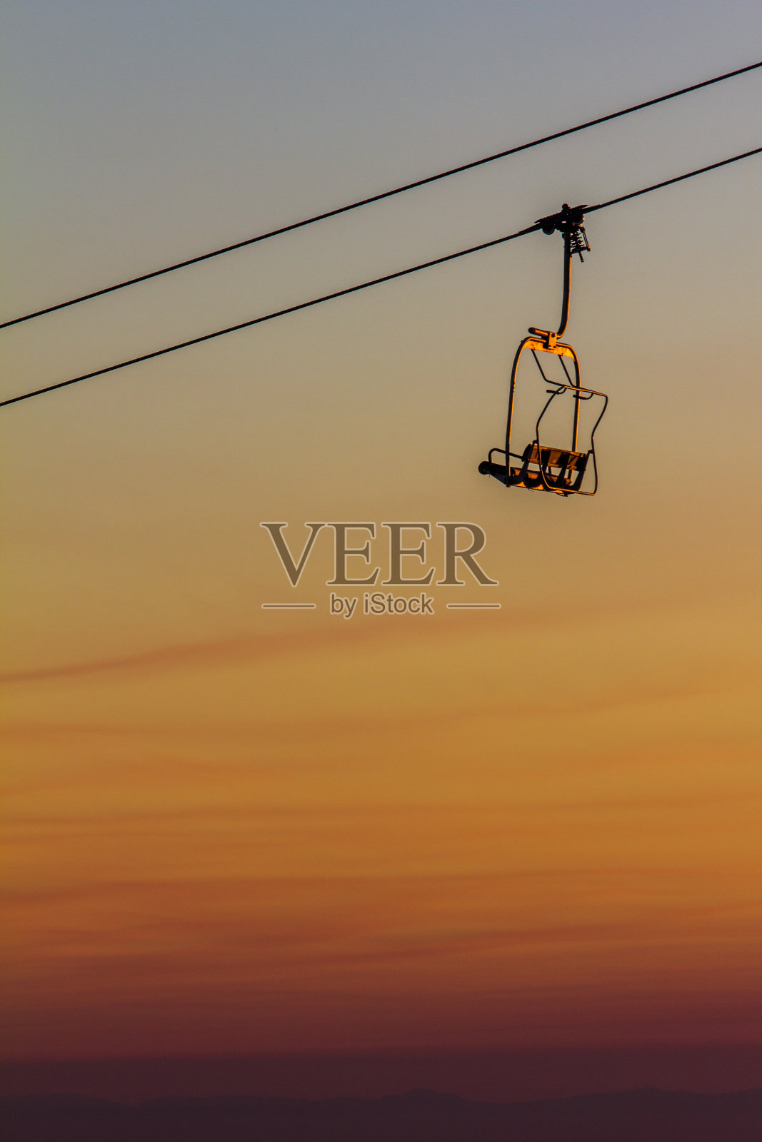 在俄勒冈州胡德山缆车照片摄影图片