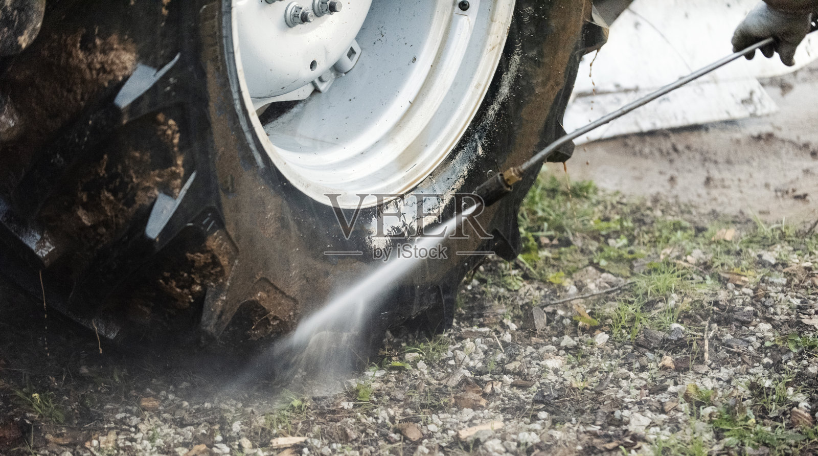 高压水清洗照片摄影图片