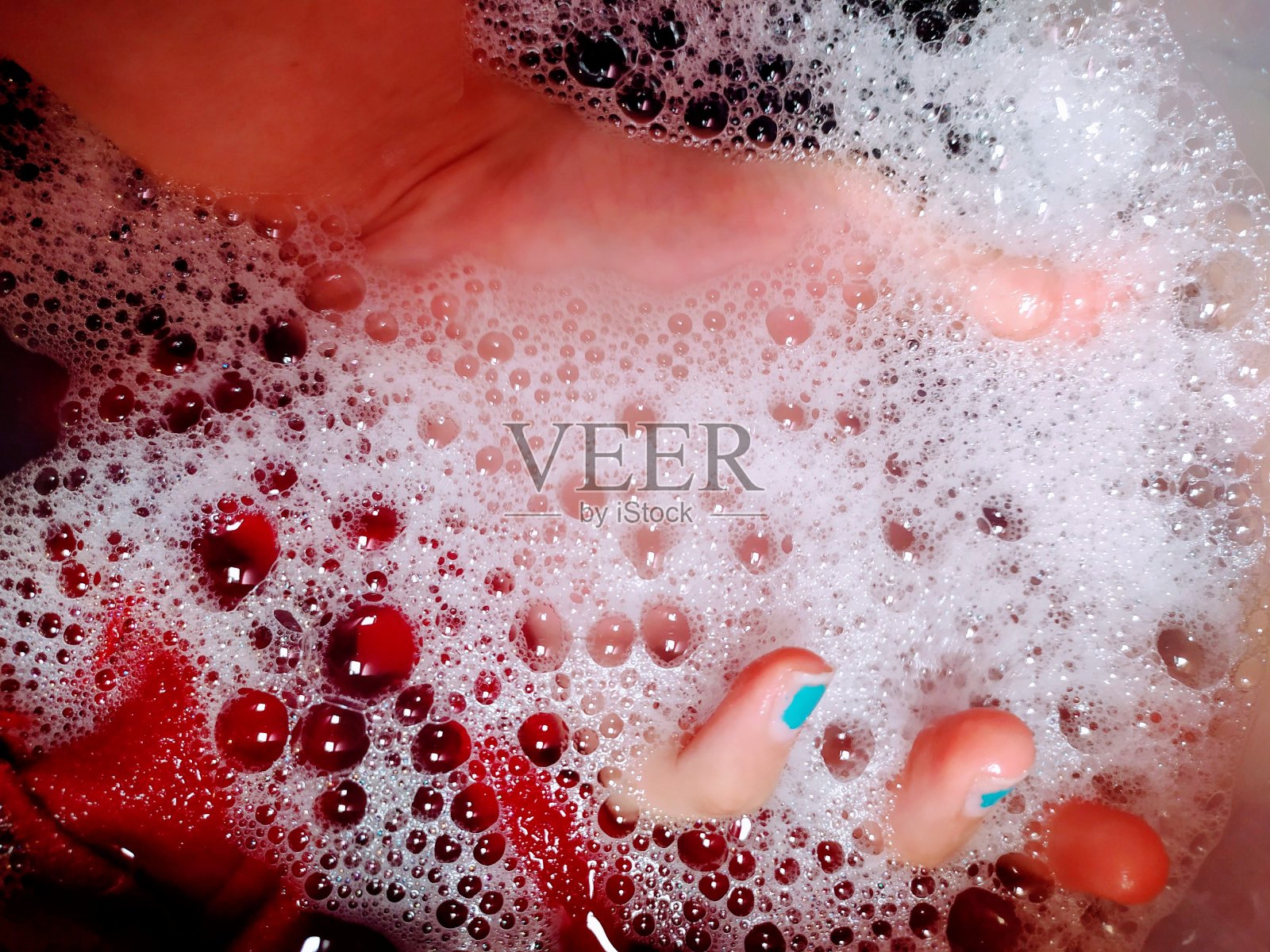 泡泡浴照片摄影图片