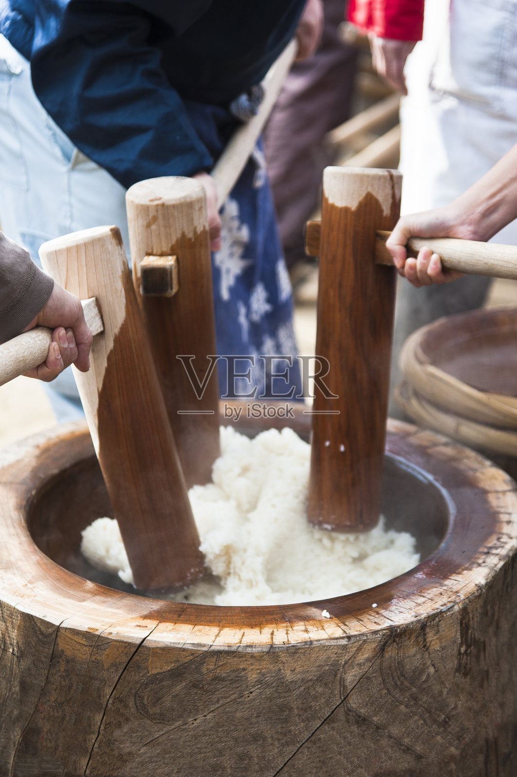 准备Mochitsuki新年照片摄影图片