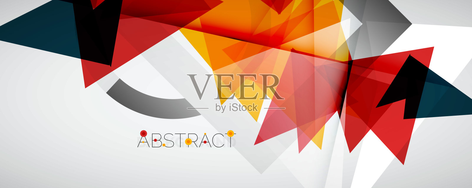 几何抽象背景。颜色三角形形状。矢量插图封面，横幅，传单和海报和其他设计插画图片素材