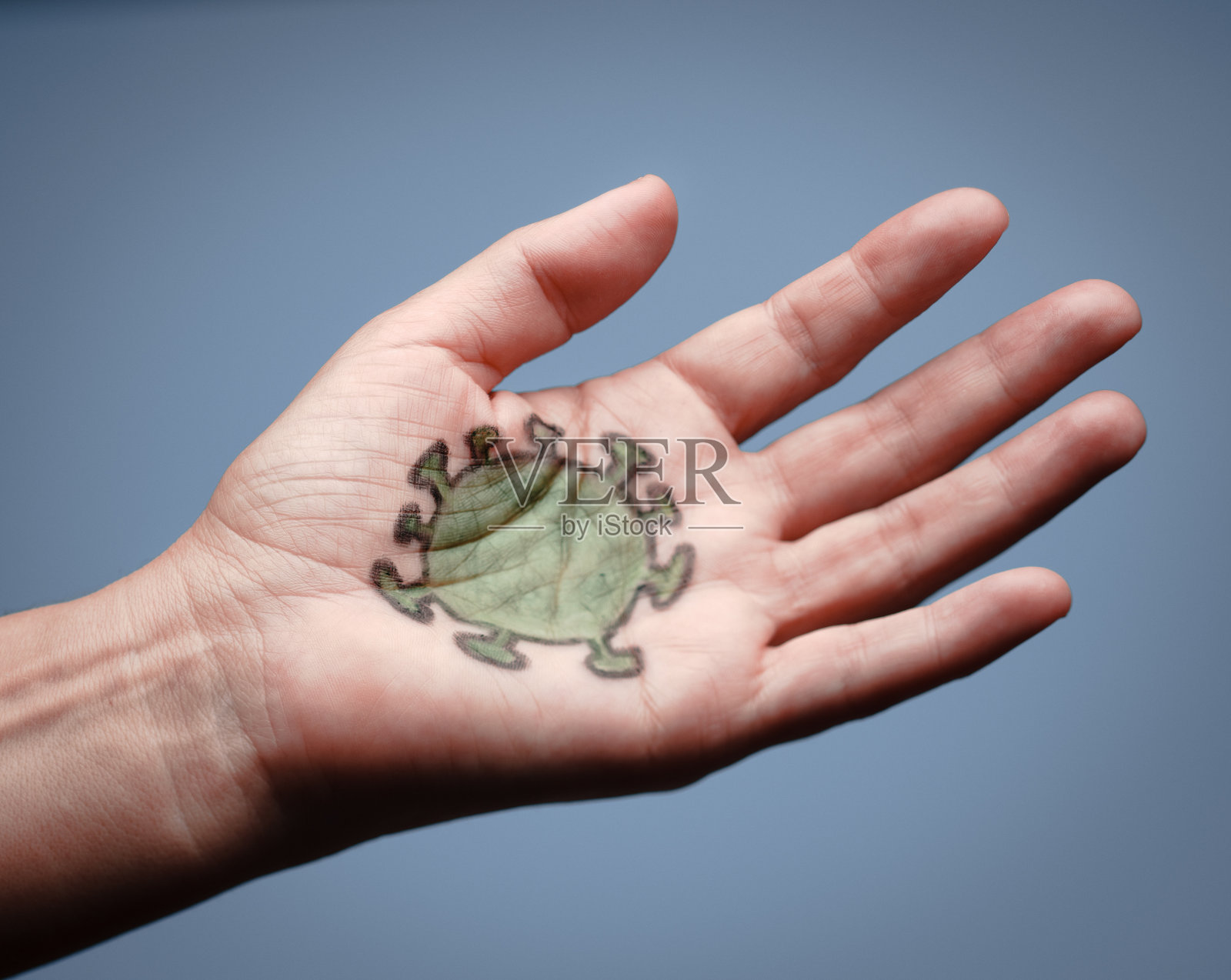 病毒的手照片摄影图片