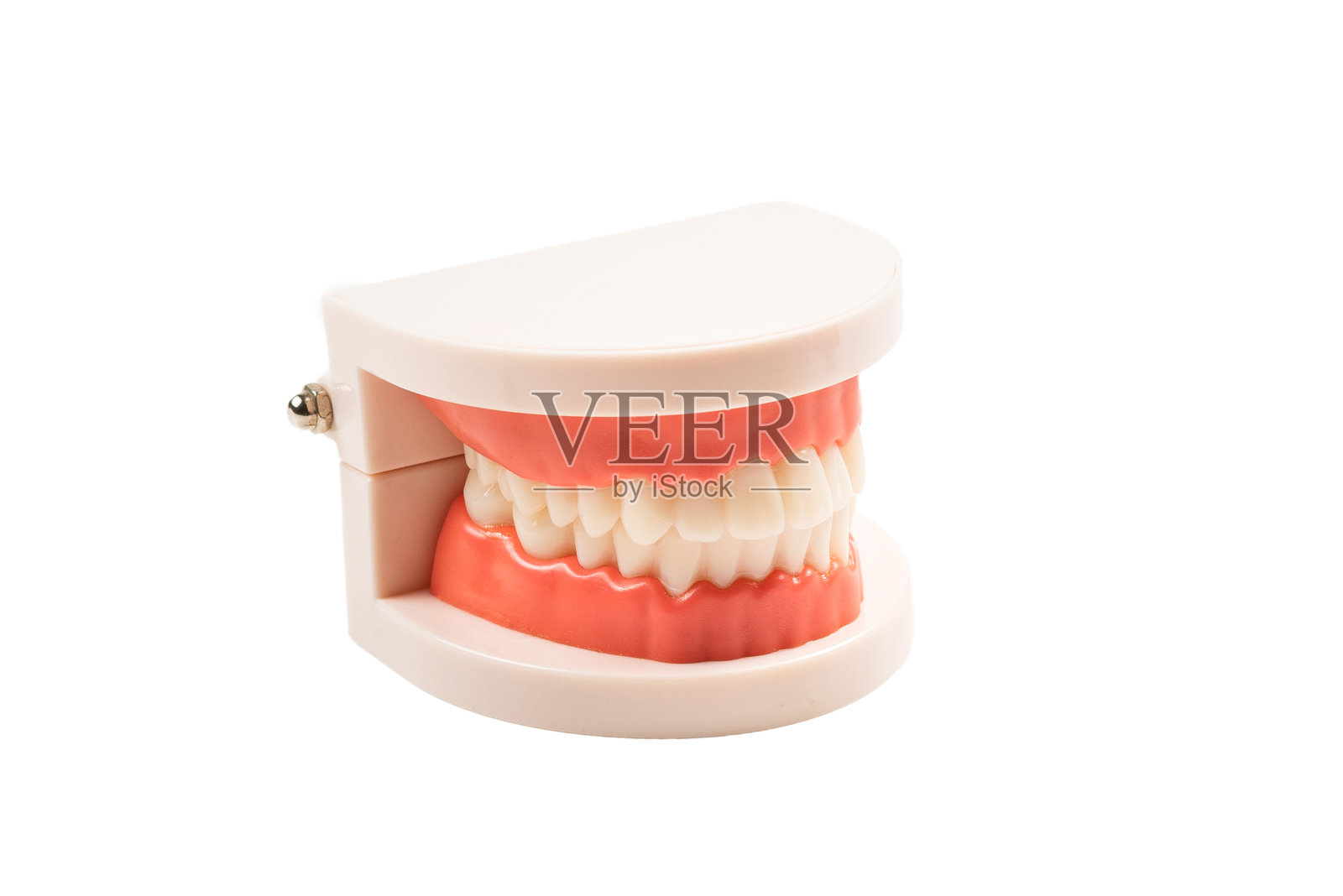 下巴布局和口袋镜隔离在白色。照片摄影图片