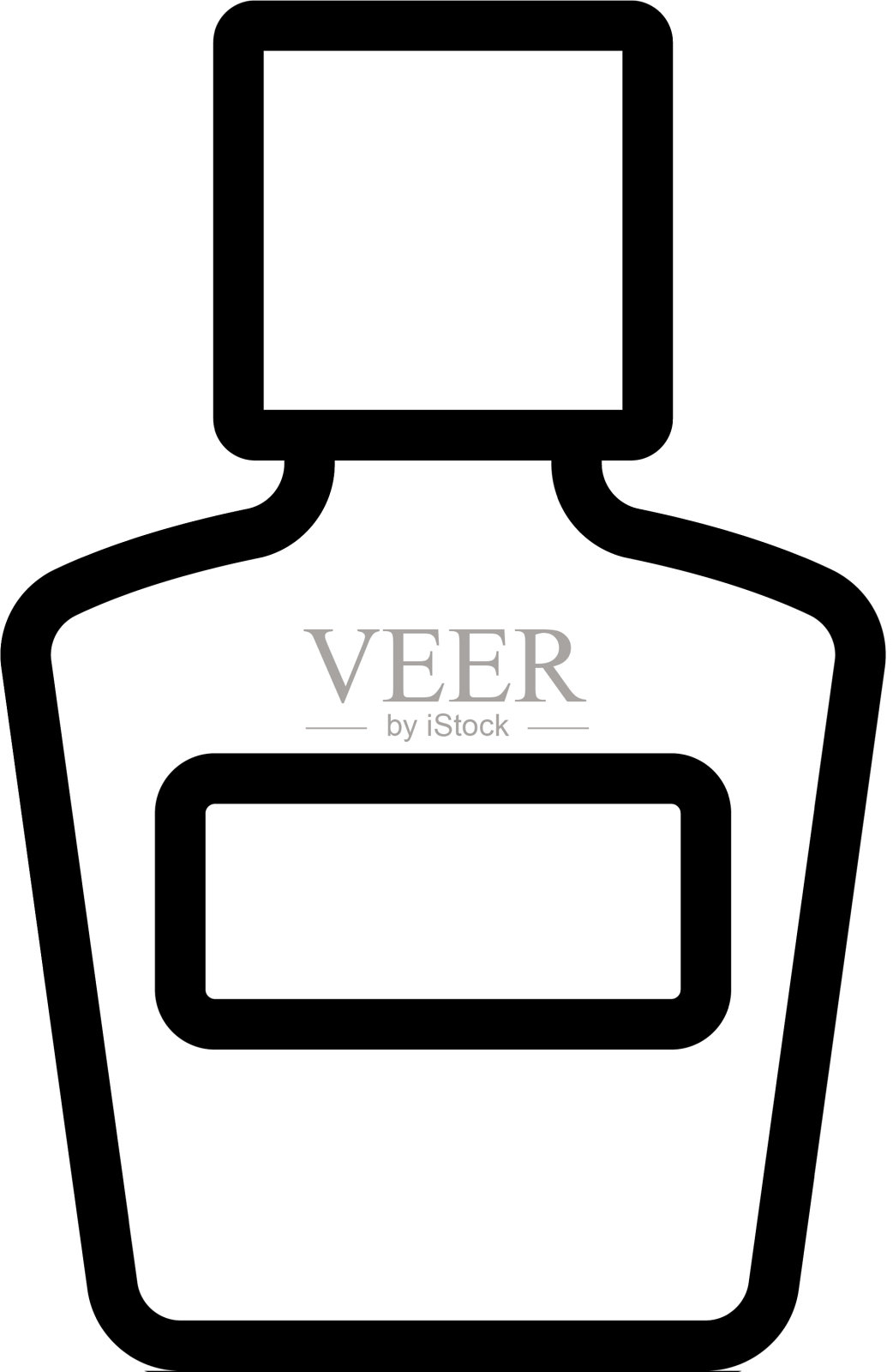 化妆水瓶图标轮廓图标素材