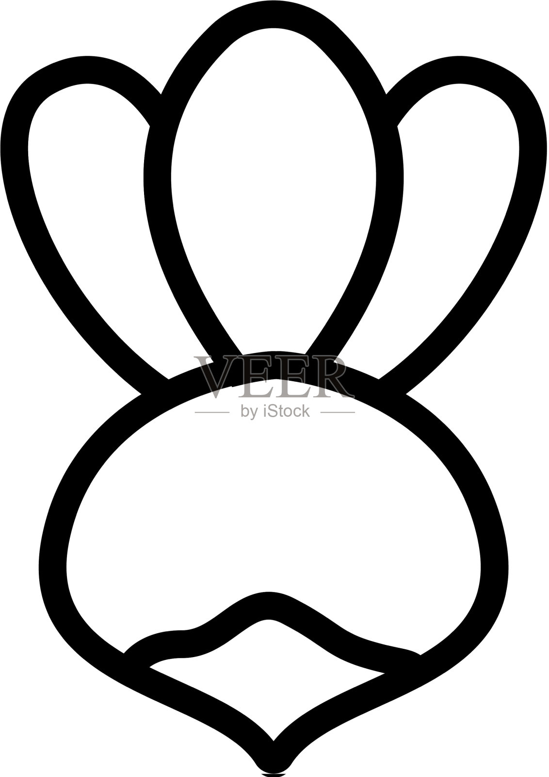 萝卜农用蔬菜图标轮廓设计元素图片