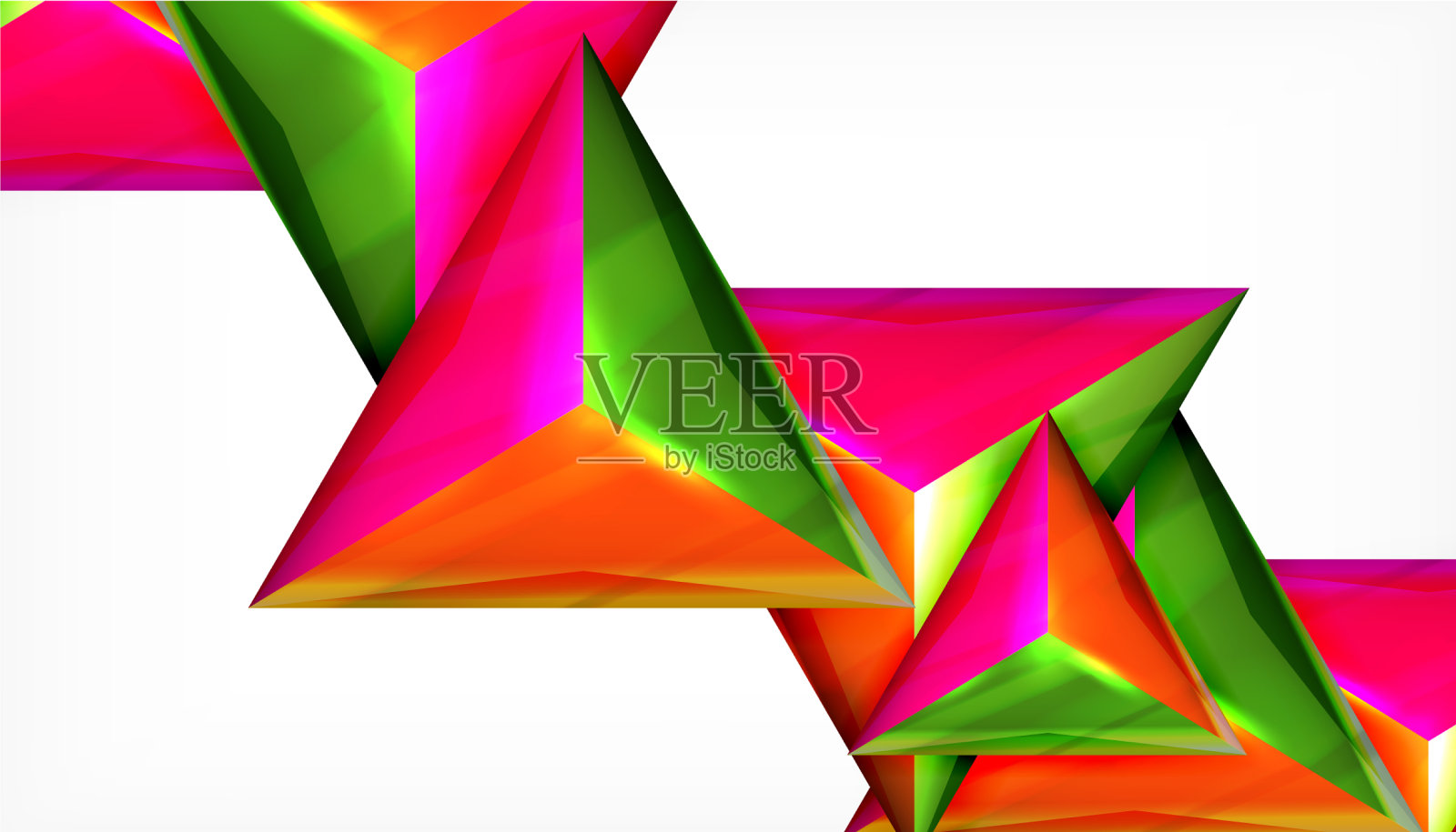 三角形几何抽象背景插画图片素材