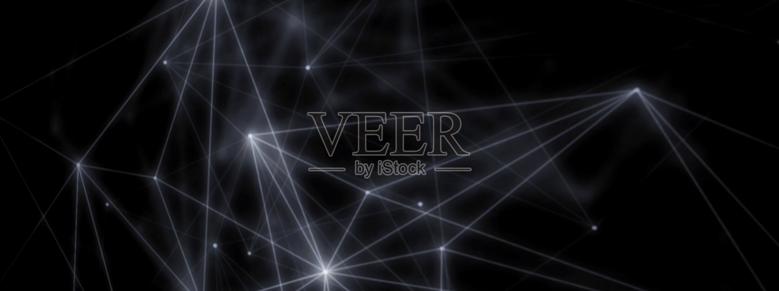 科学技术概念中由线和点连接的几何图案照片摄影图片