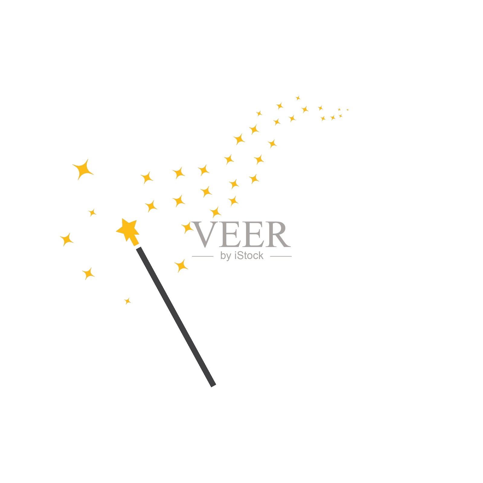 魔棒魔术矢量图标插图设计插画图片素材