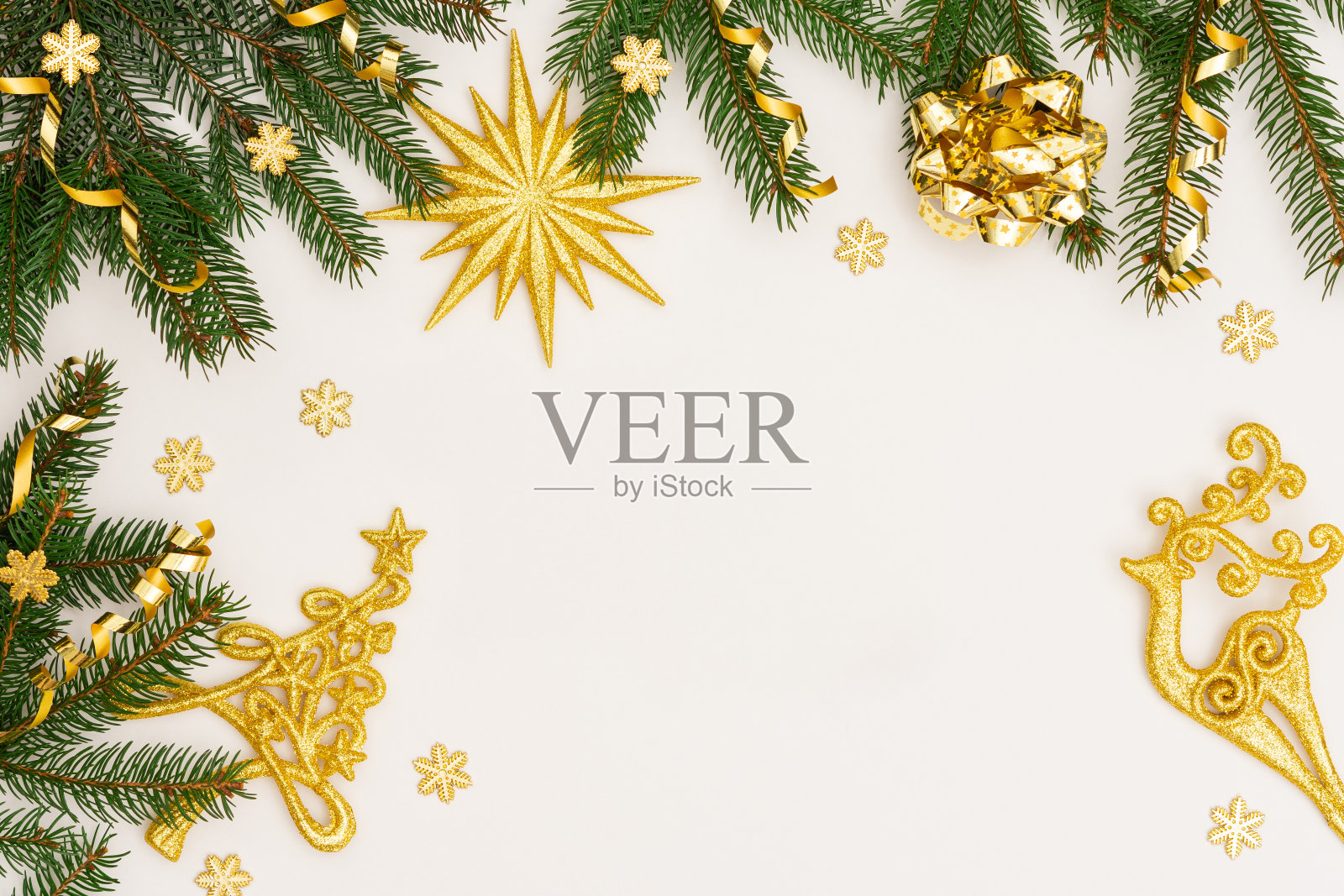 节日背景用金色装饰照片摄影图片