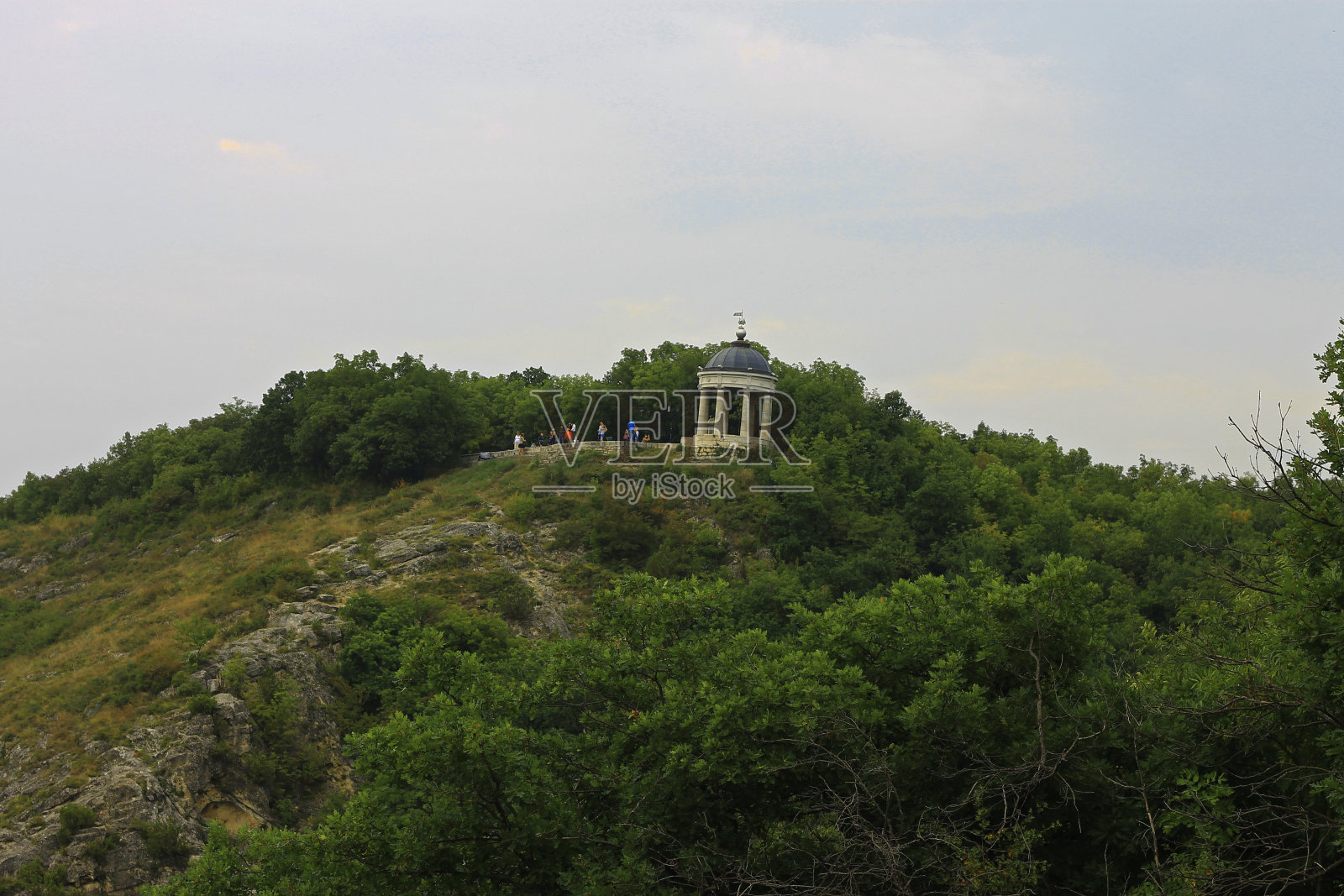夏日的风竖琴。Pyatigorsk地标和纪念碑照片摄影图片