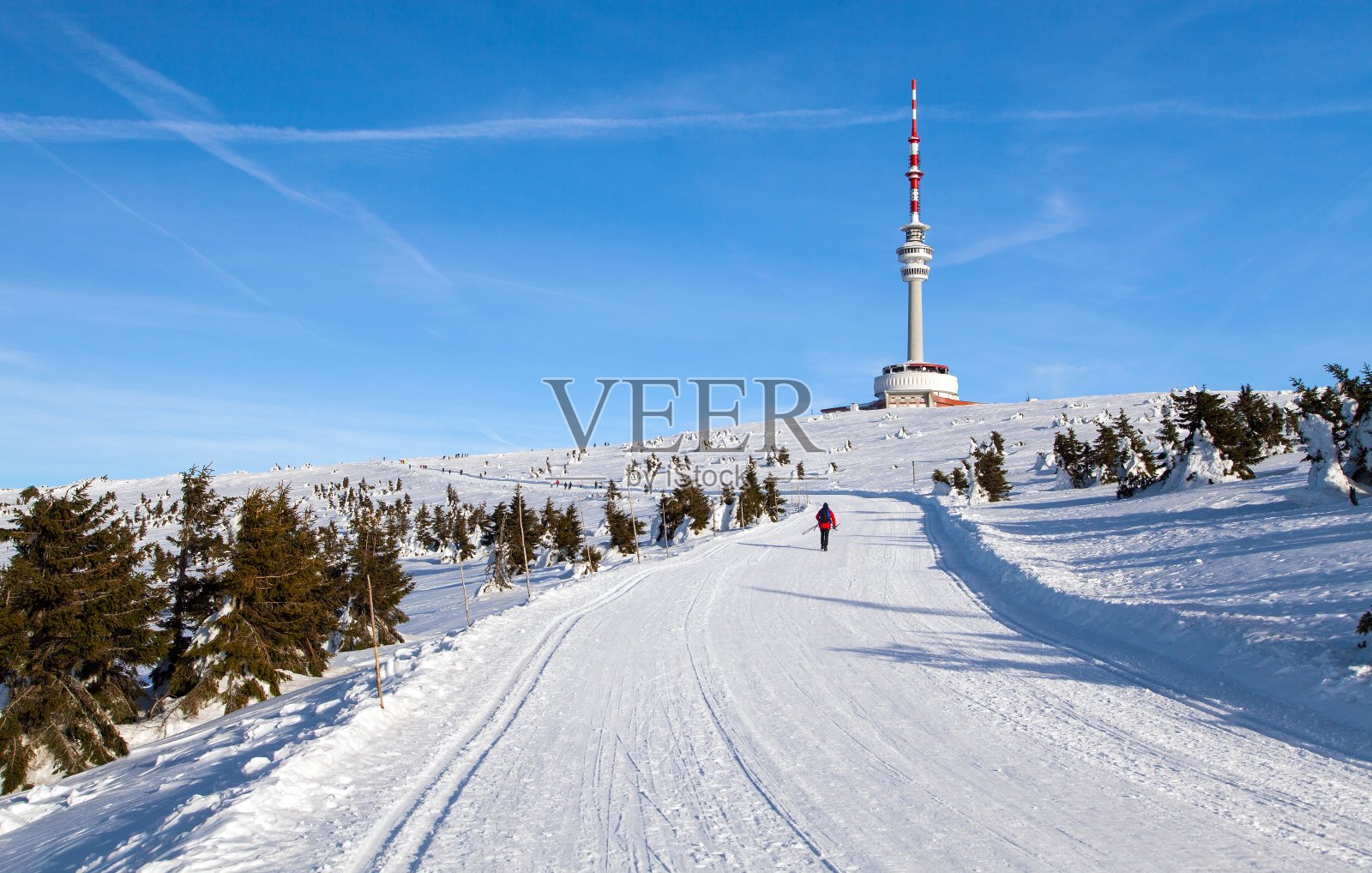 Jesenik山电视发射机mount prades照片摄影图片