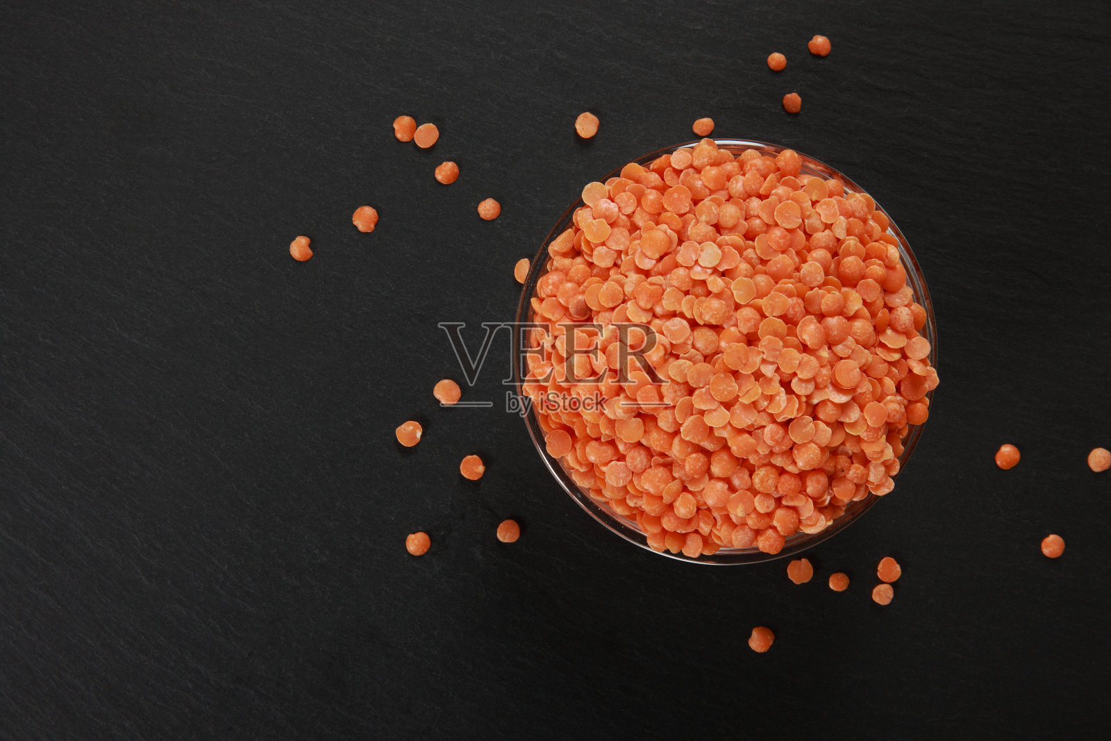 红色分裂克扁豆照片摄影图片