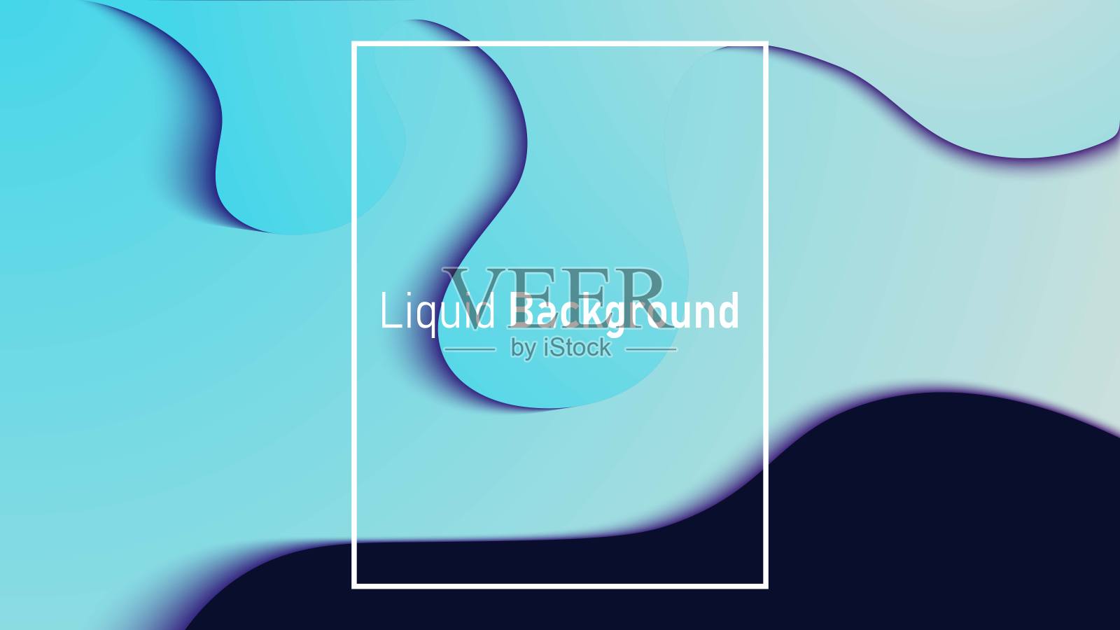 极简流体形状背景插画图片素材