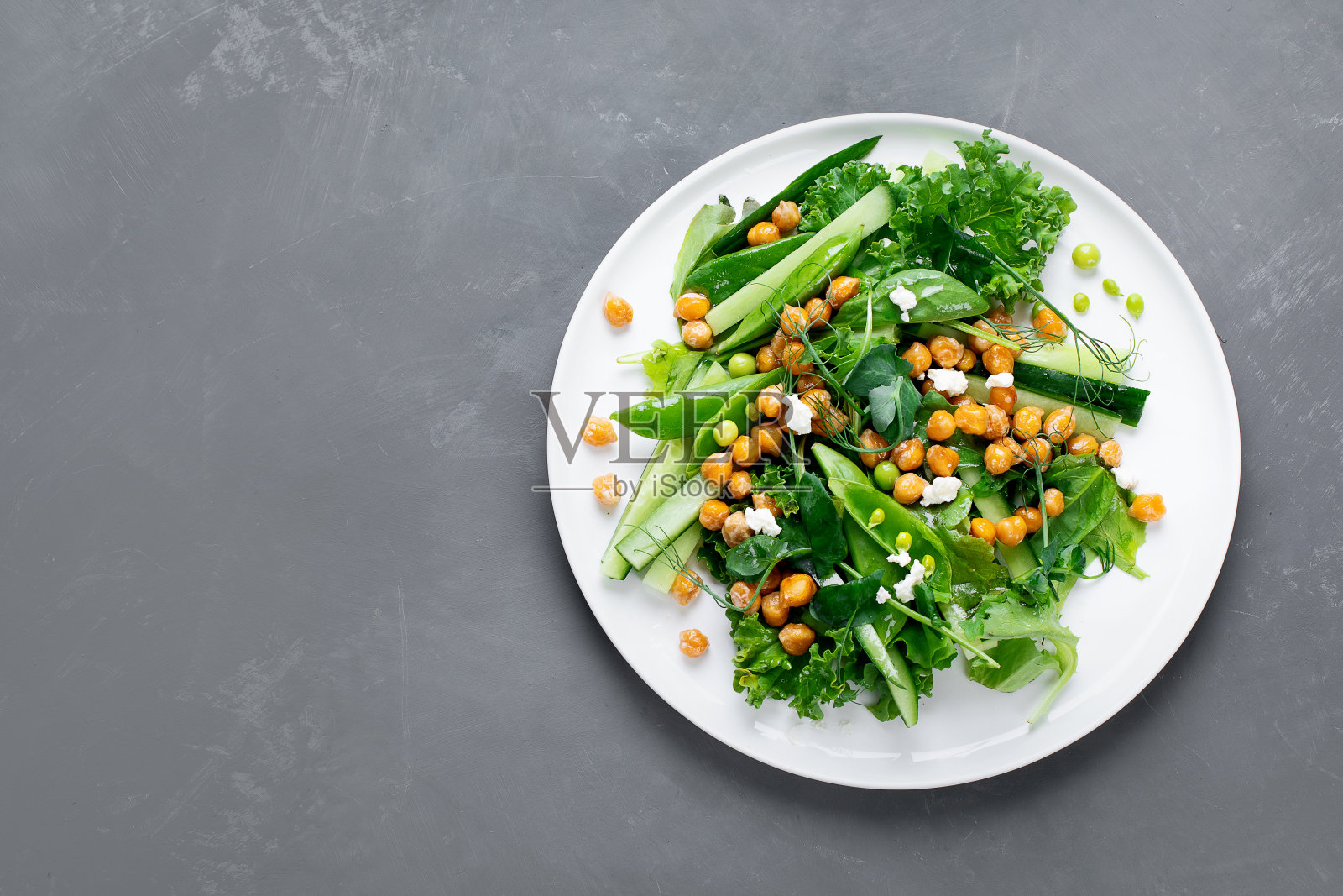 鹰嘴豆色拉照片摄影图片