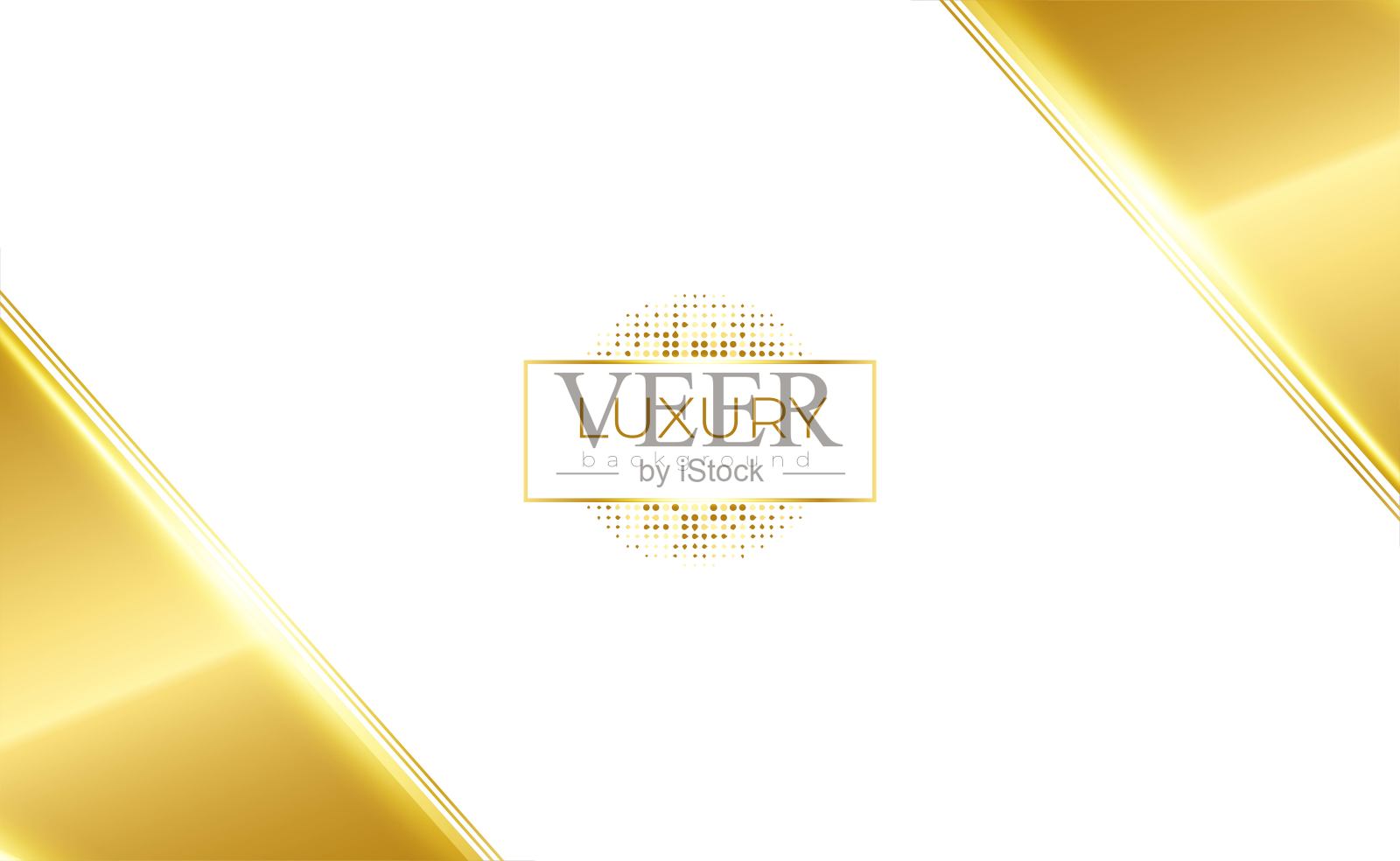 白色黄金几何豪华背景与闪光插画图片素材