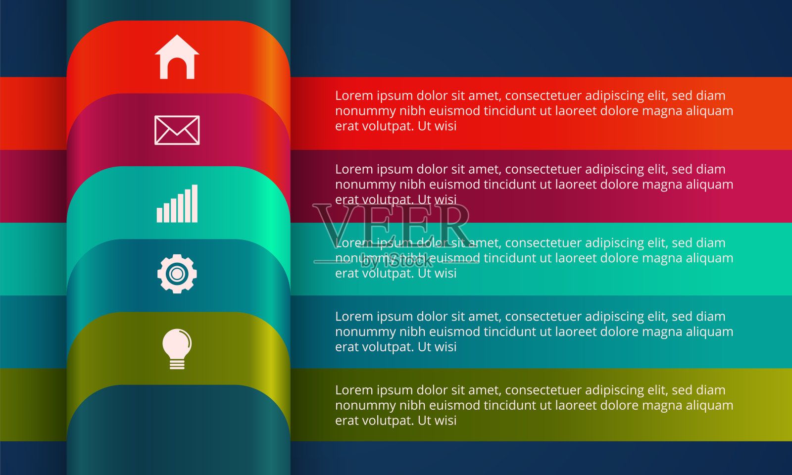 信息图形设计向量和营销图标图标素材